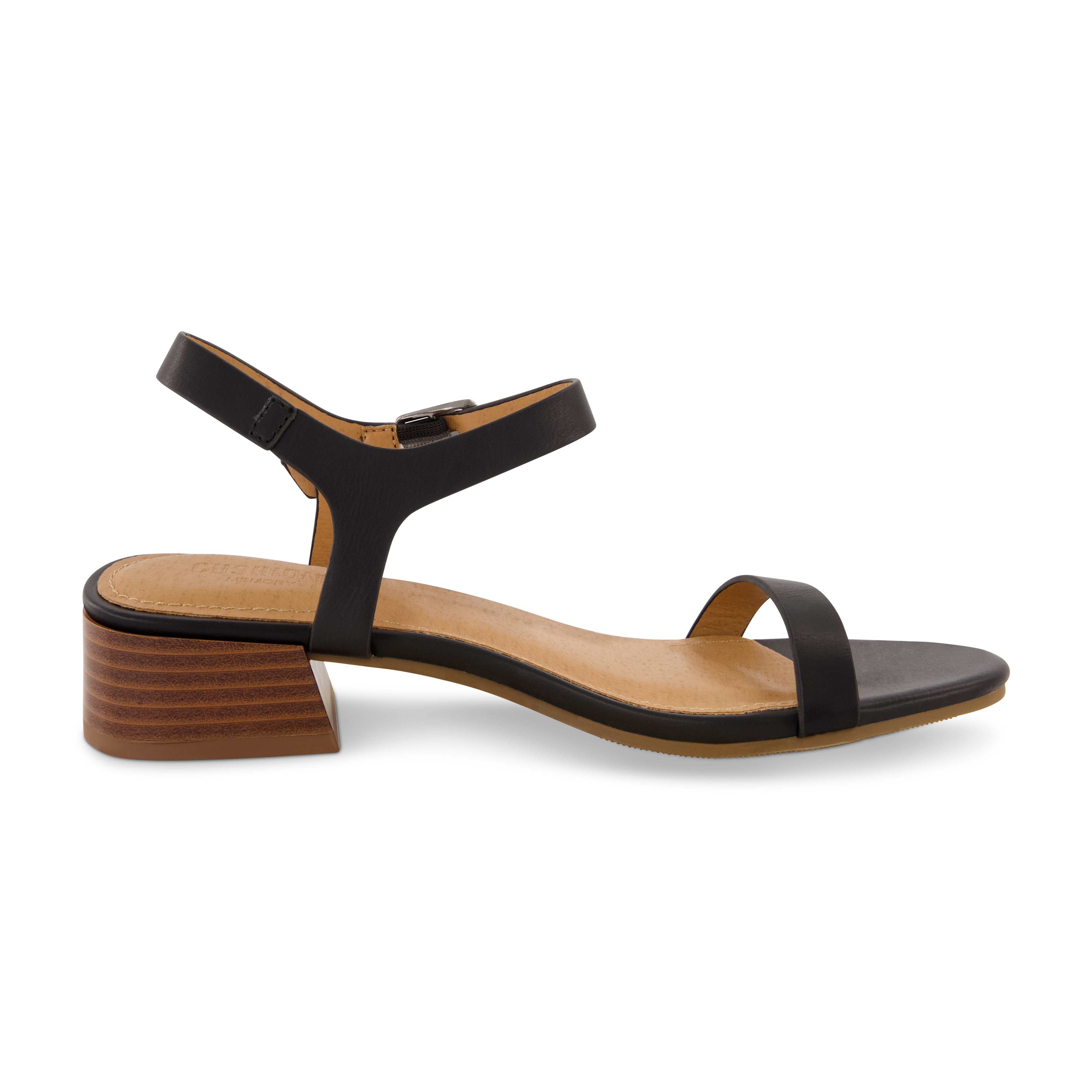 Fontana Casual Heel Sandal Black