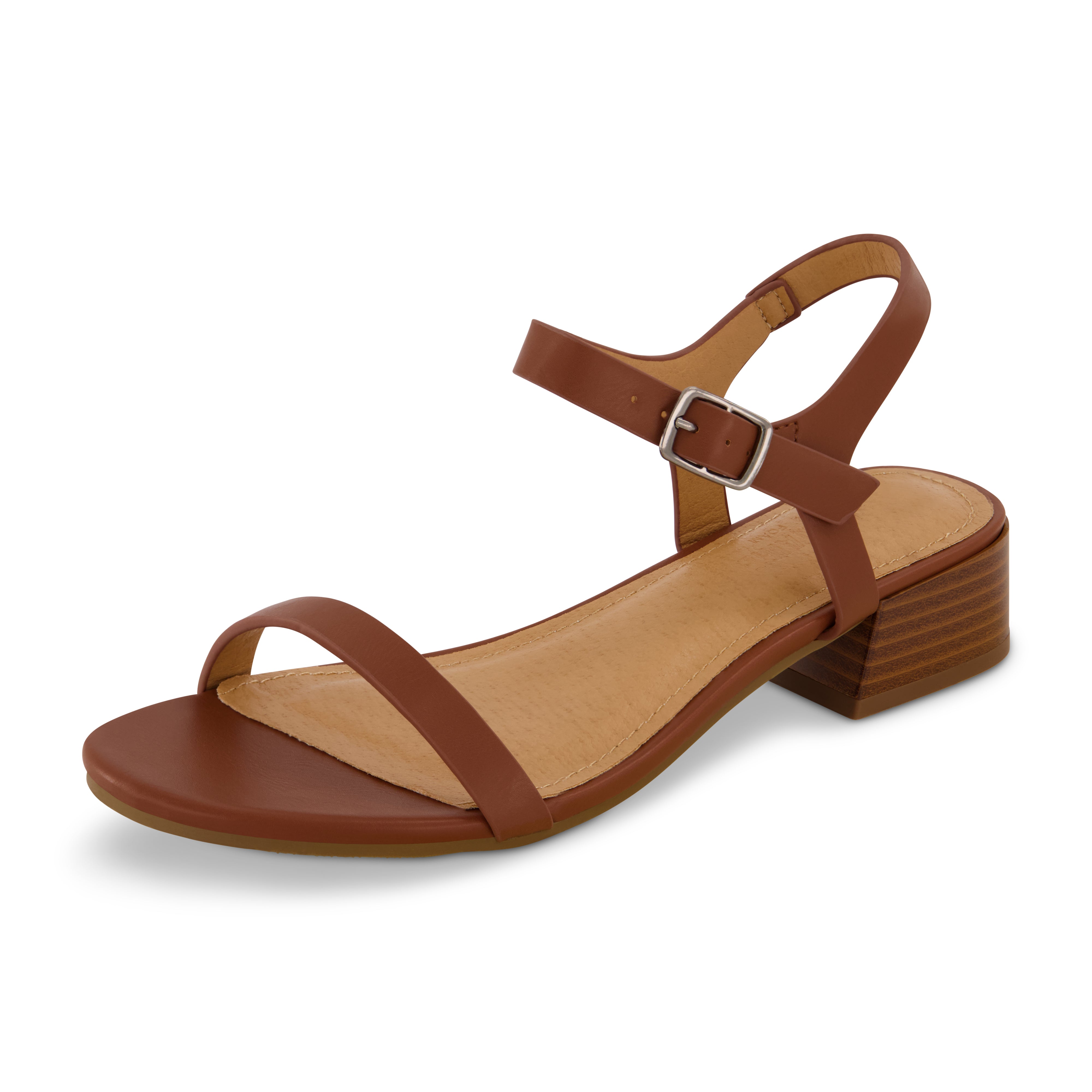 Fontana Casual Heel Sandal Cognac