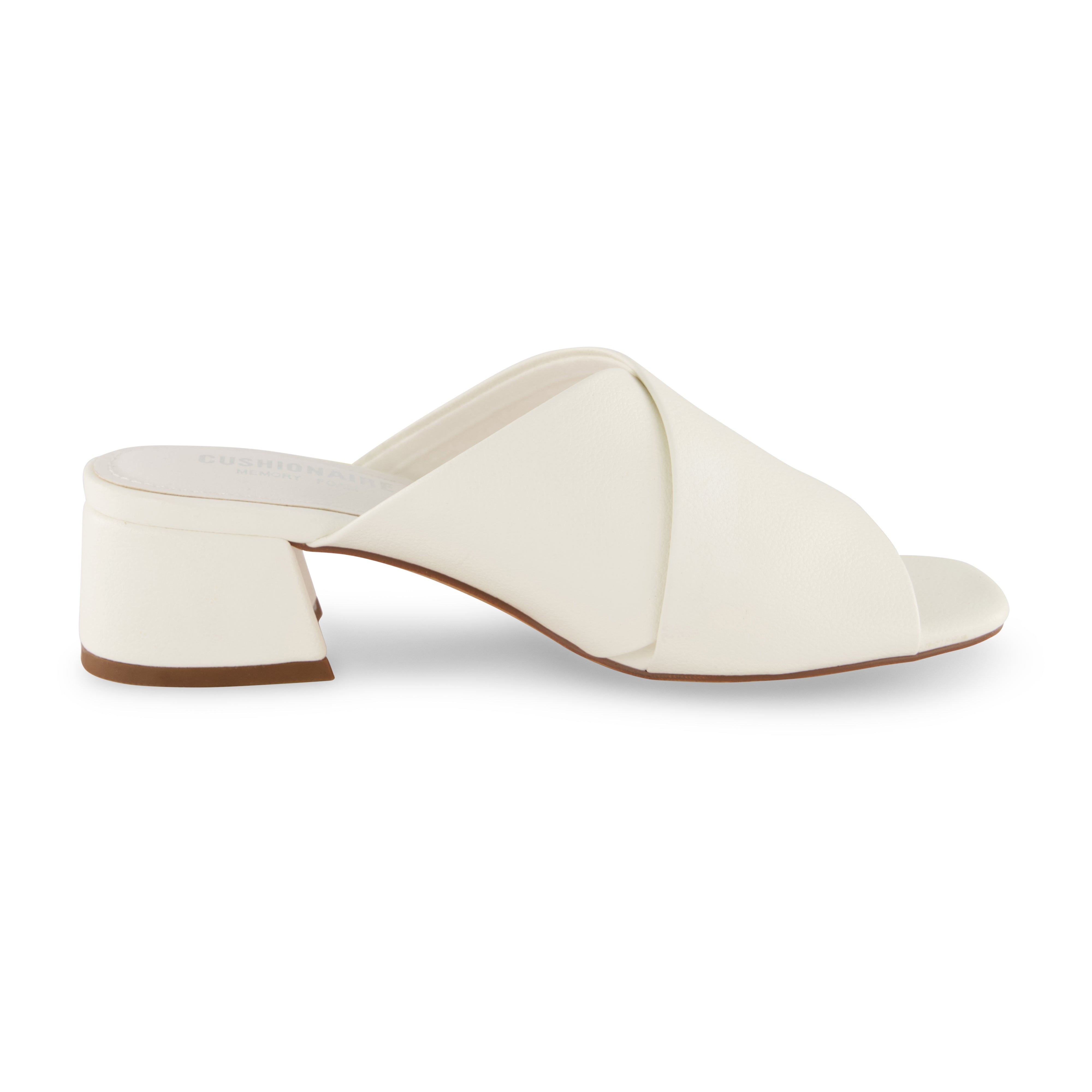 Garland Cross Band Dress Sandal White