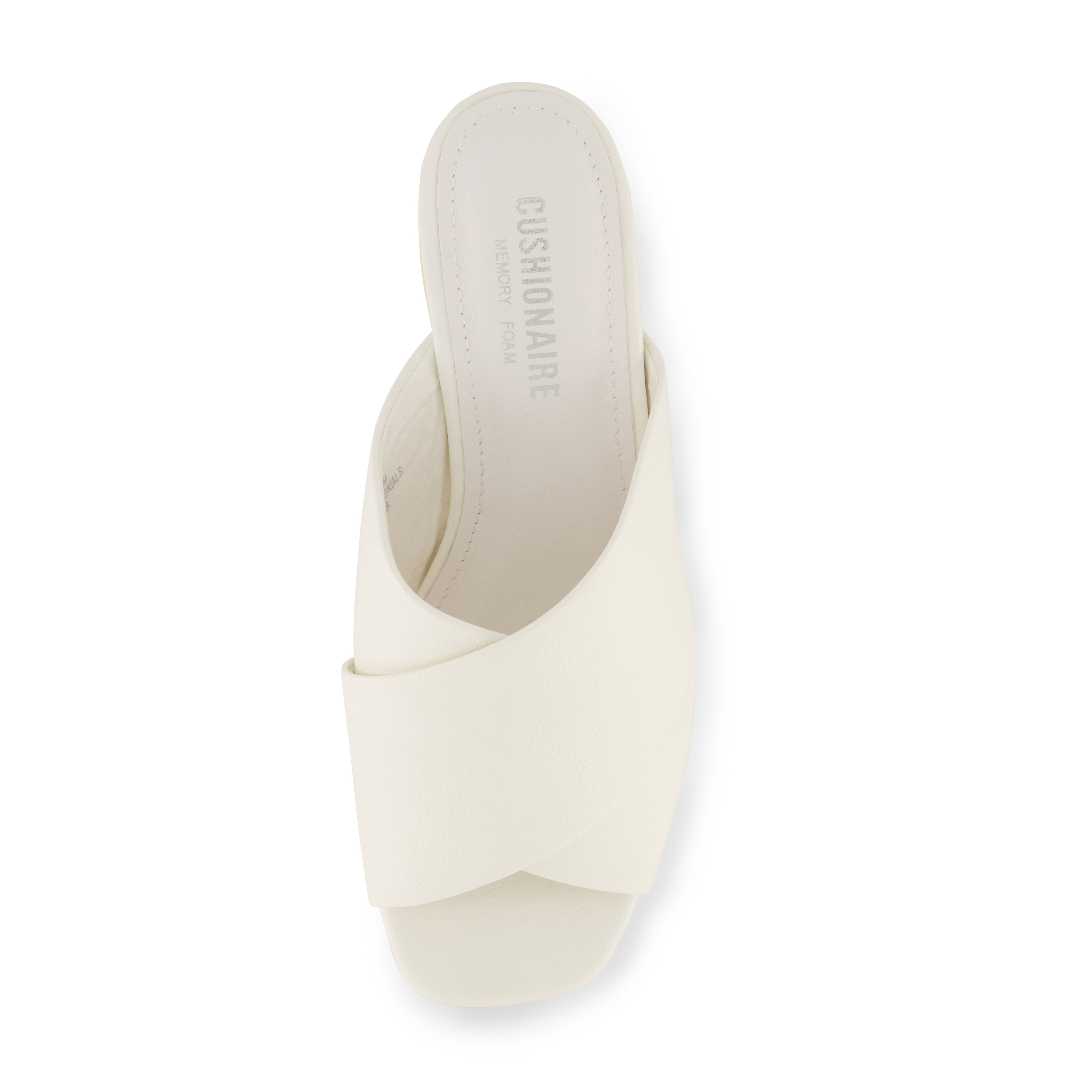 Garland Cross Band Dress Sandal White