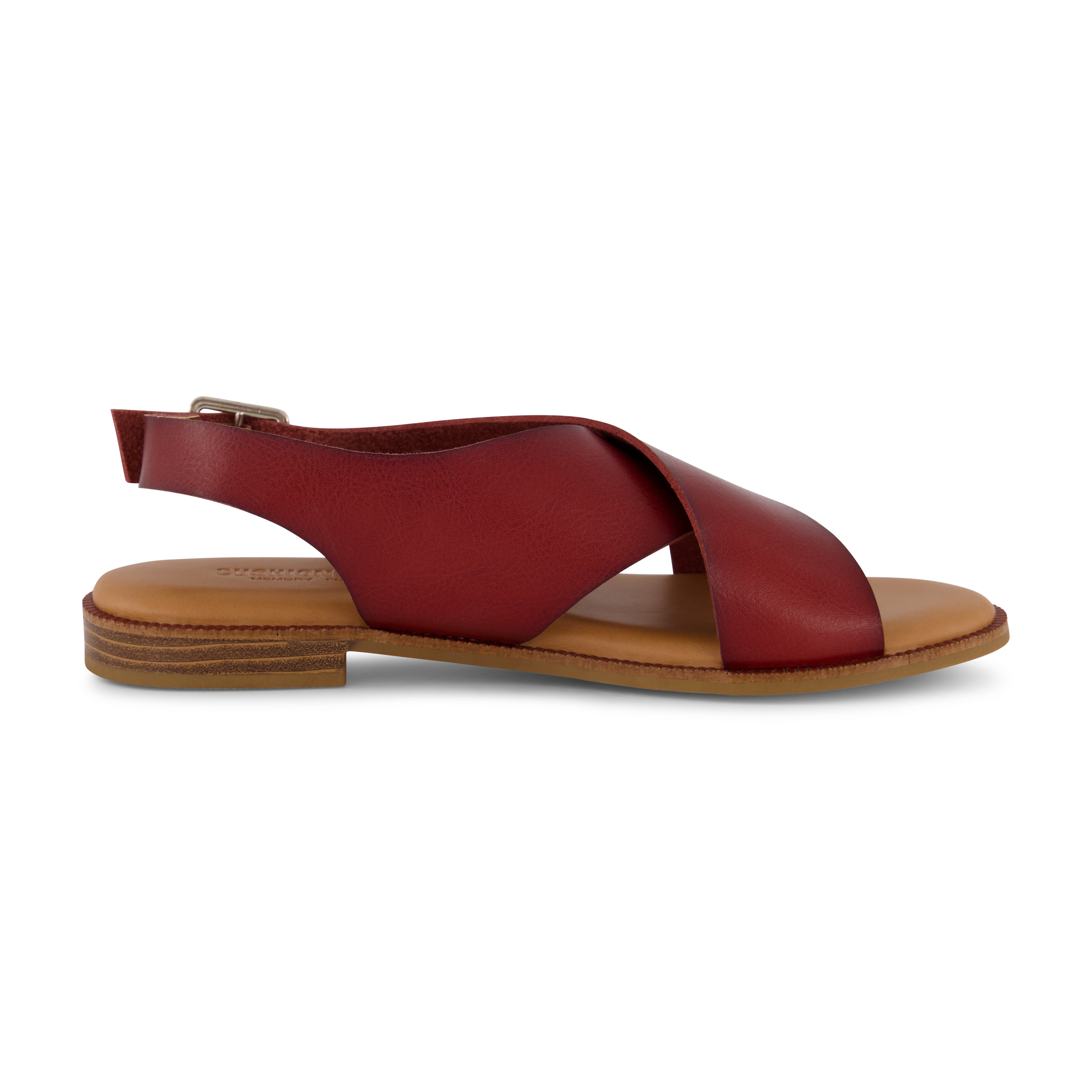 Lake Cross Band Sandal Cognac