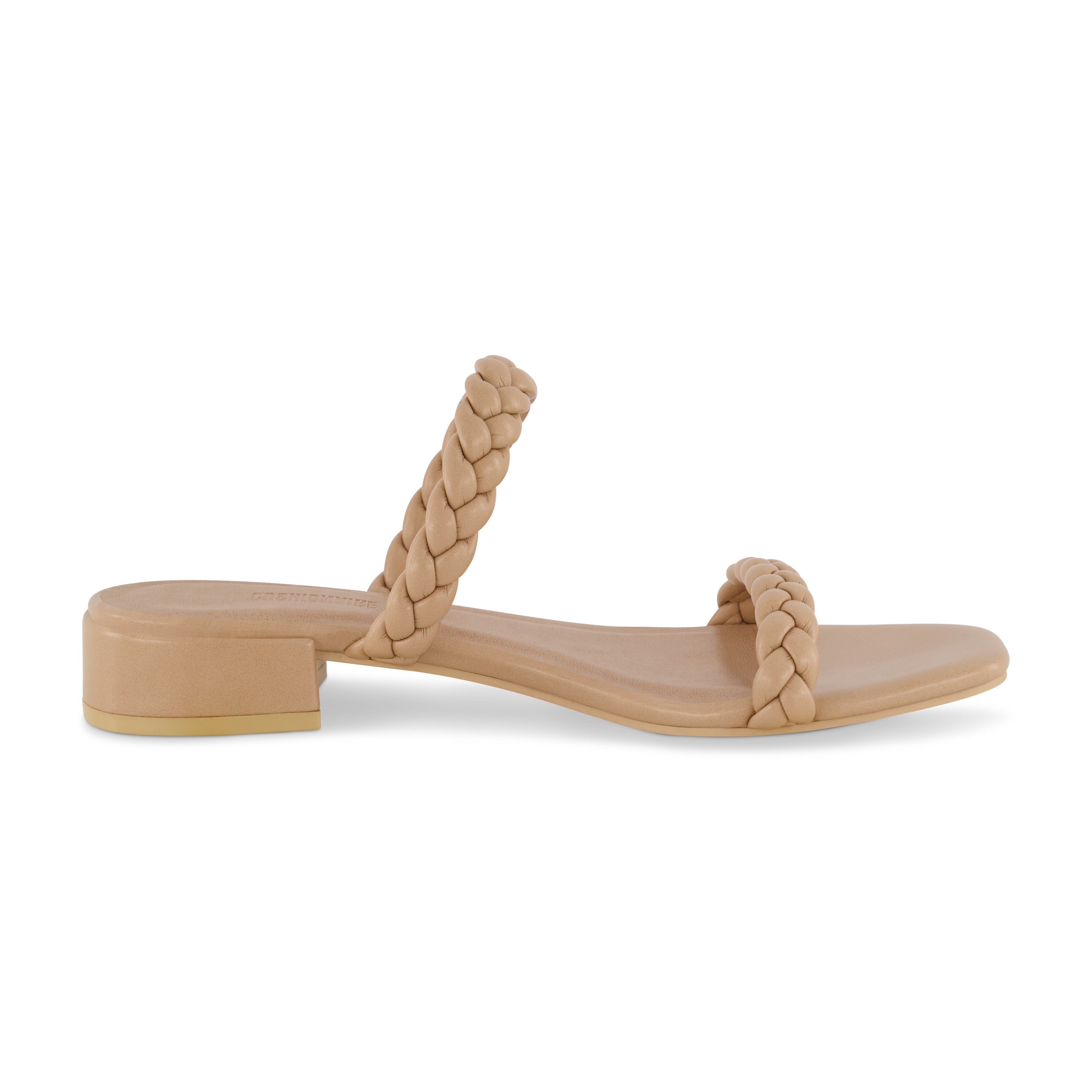 Neptune Braided Two Band Block Heel Sandal