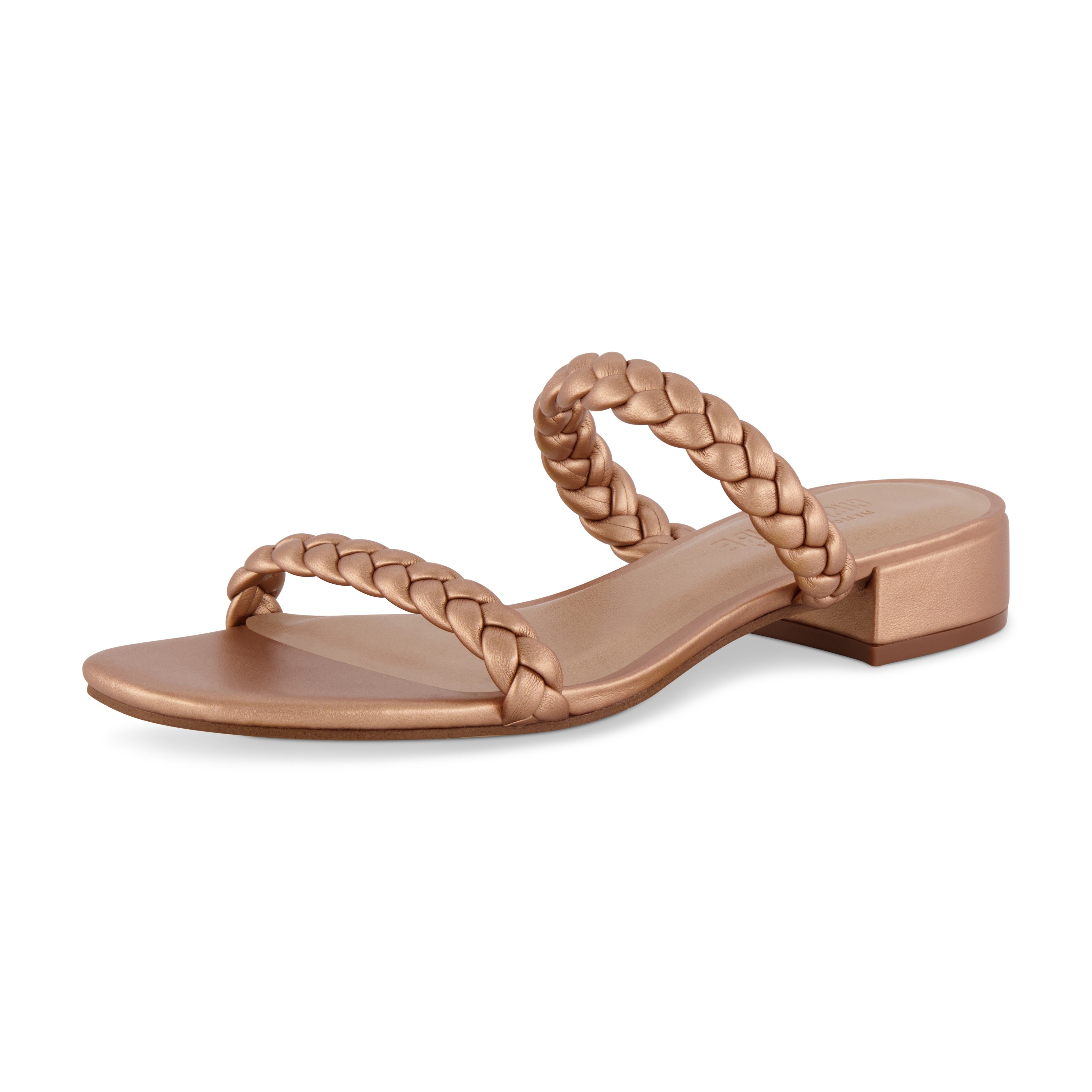Neptune Braided Two Band Block Heel Sandal