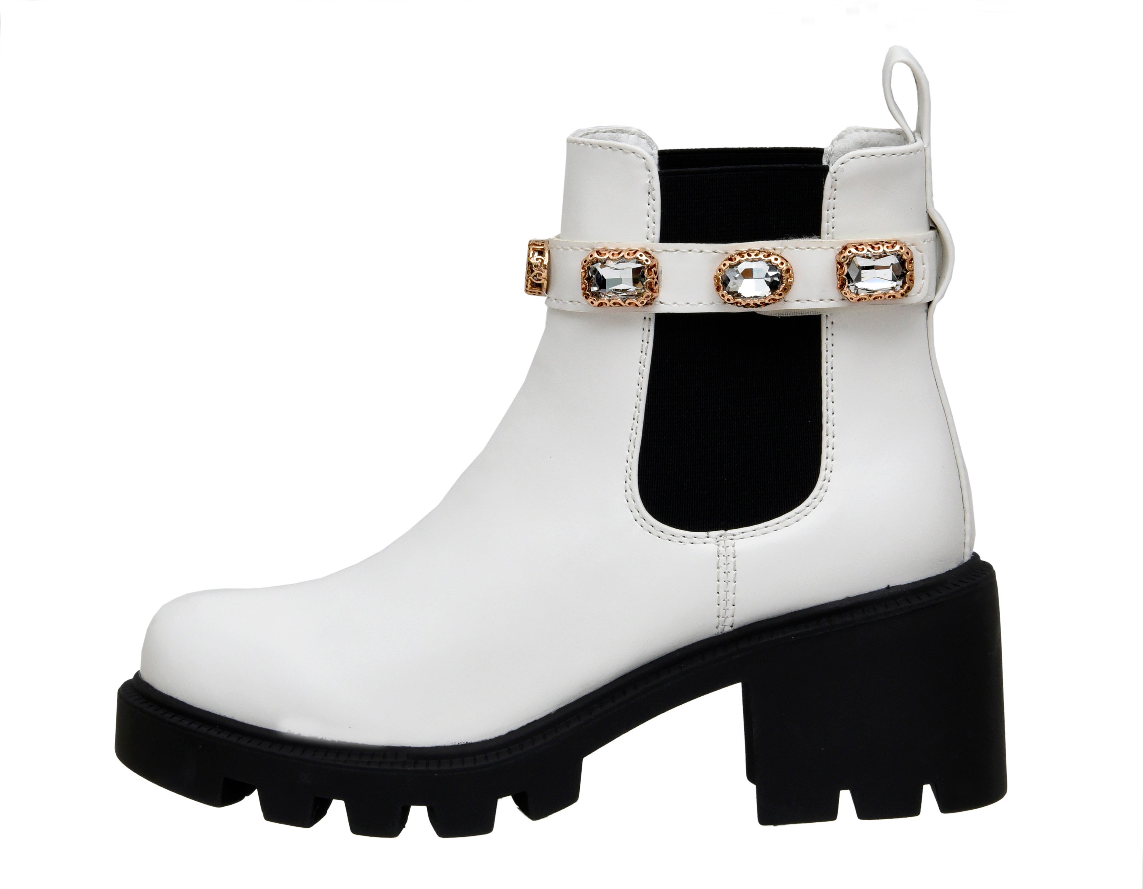 Julie Studded Strap Chelsea Boot