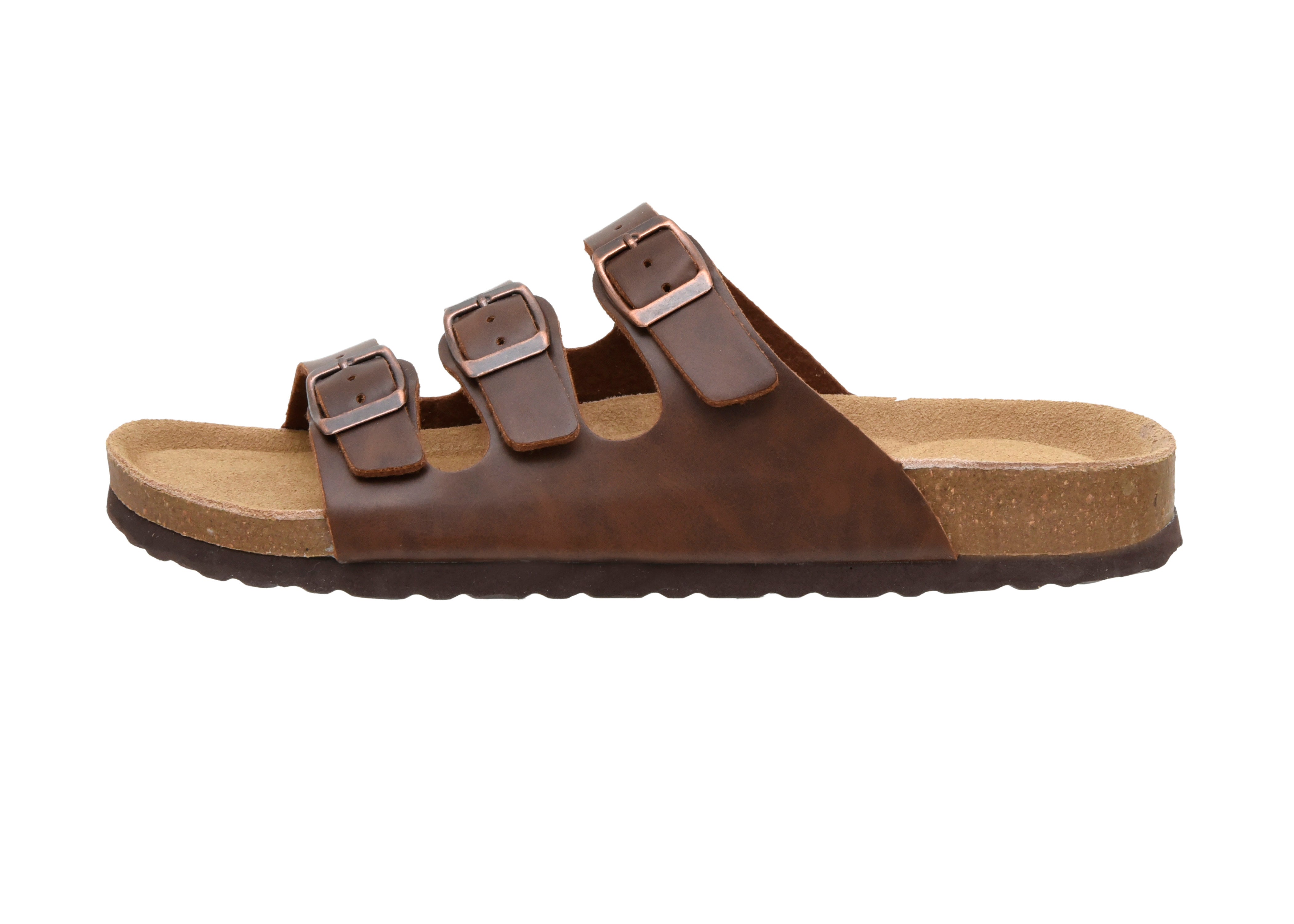 Lela Men's Triple Band Cork Footbed Sandal