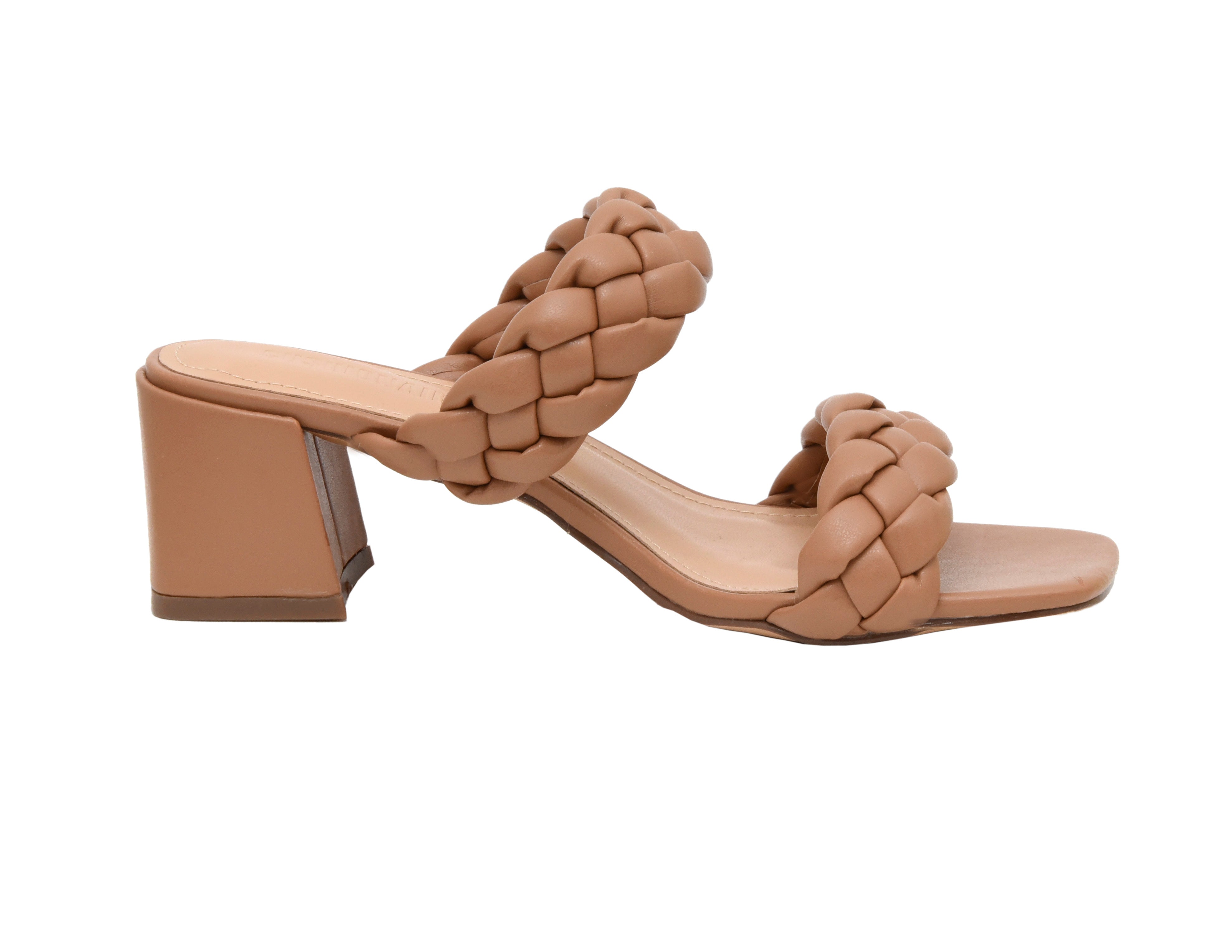 Onyx Braided Two Band Sandal Neutral