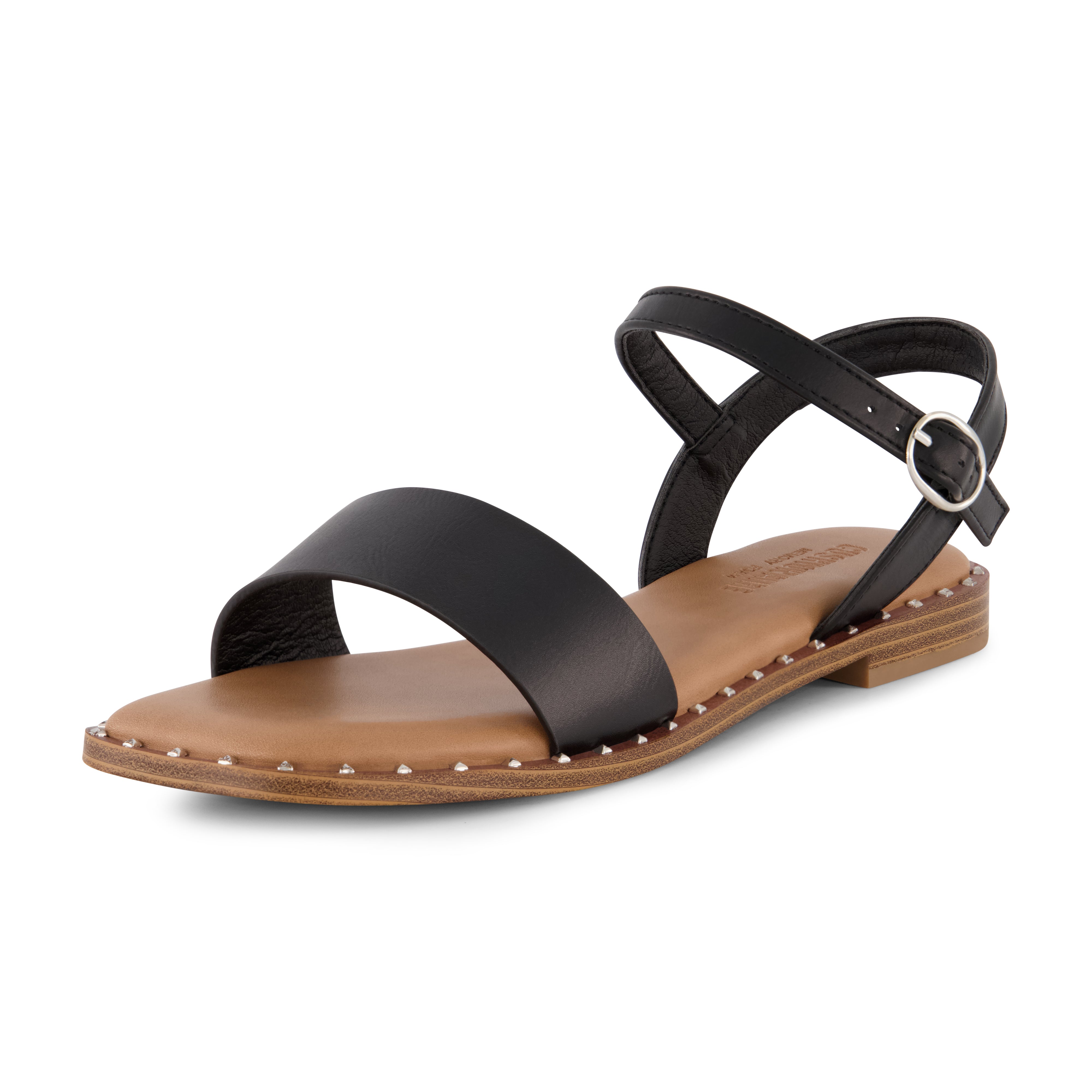 Verona Studded One Band Sandal Black