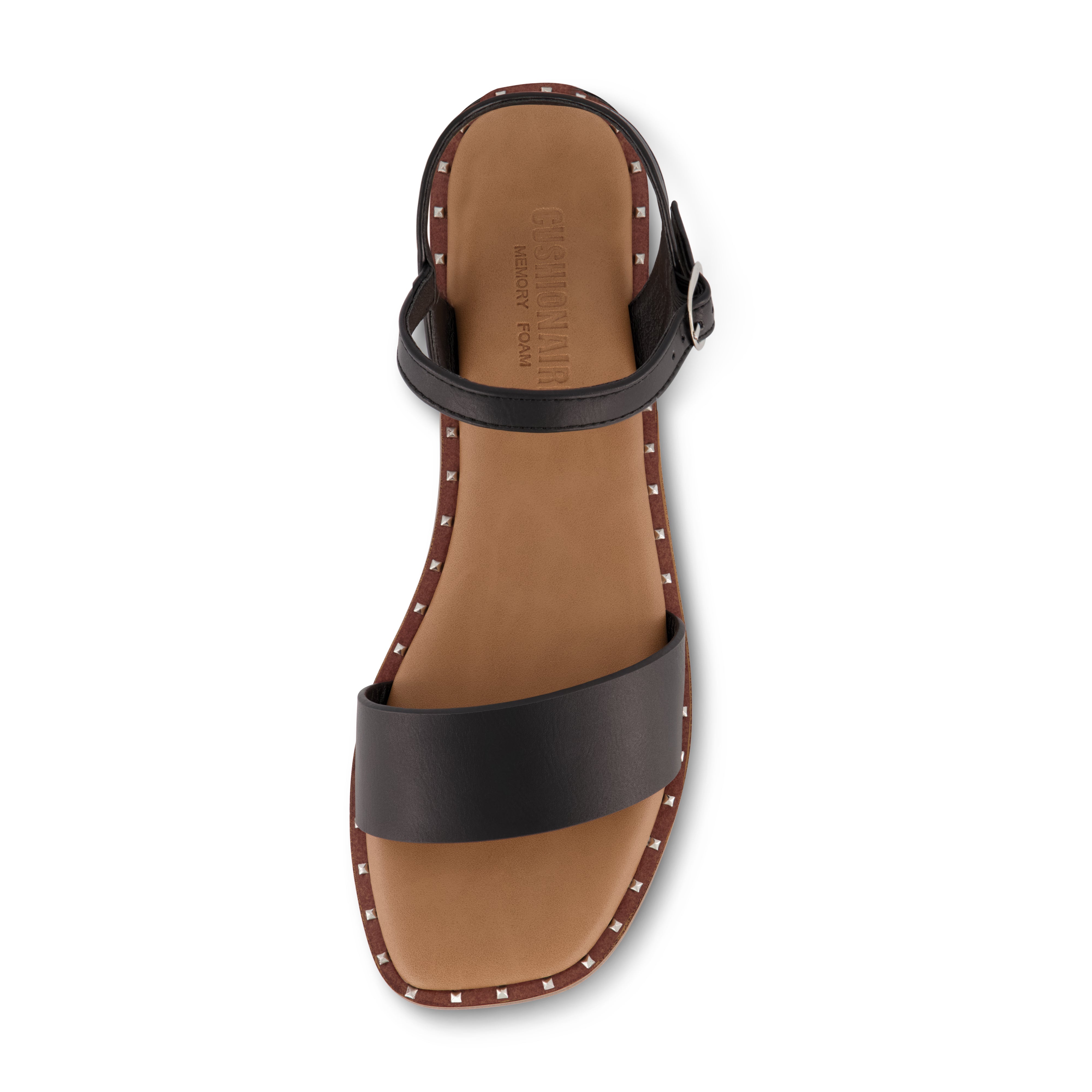 Verona Studded One Band Sandal Black