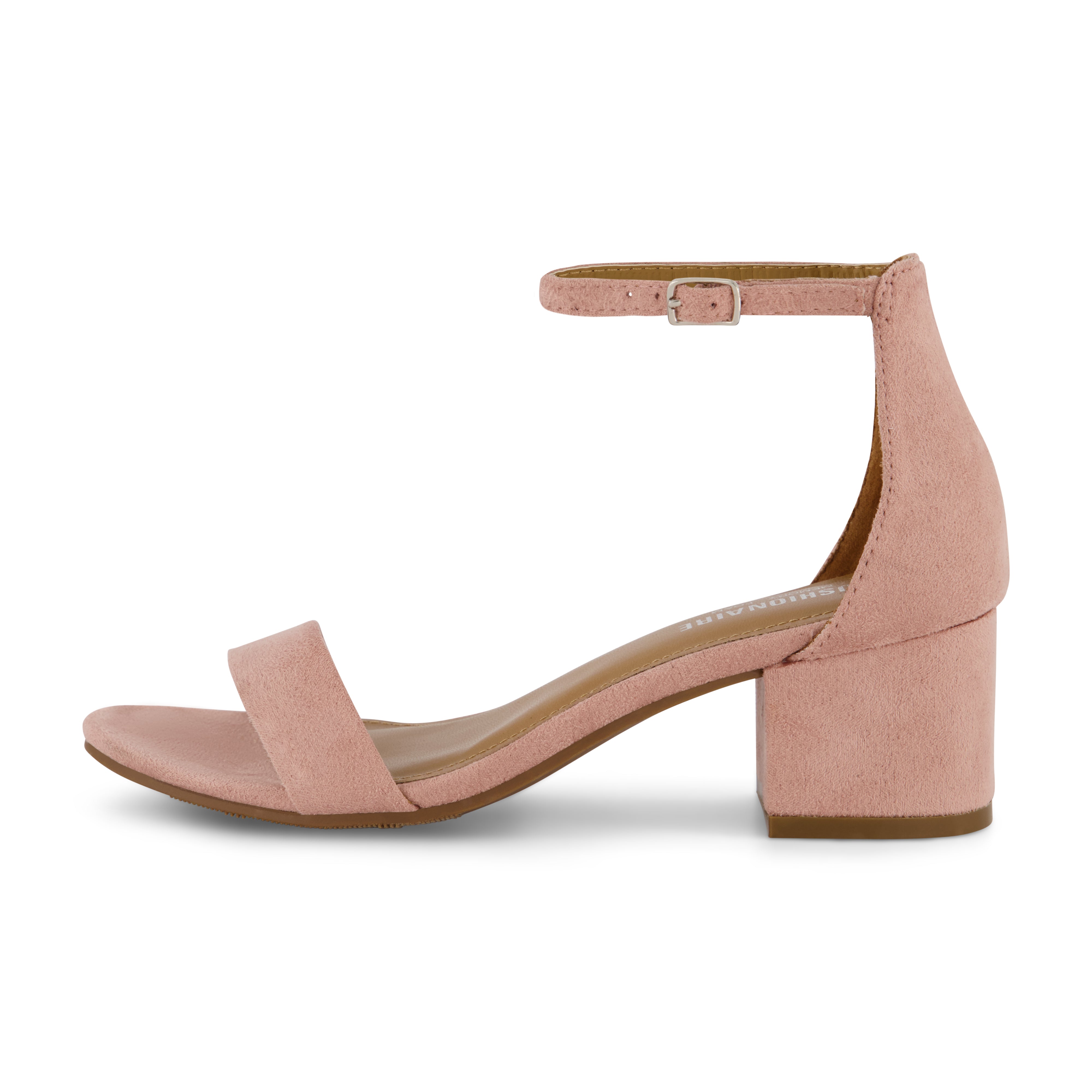 Blush pink block heel sandals on sale