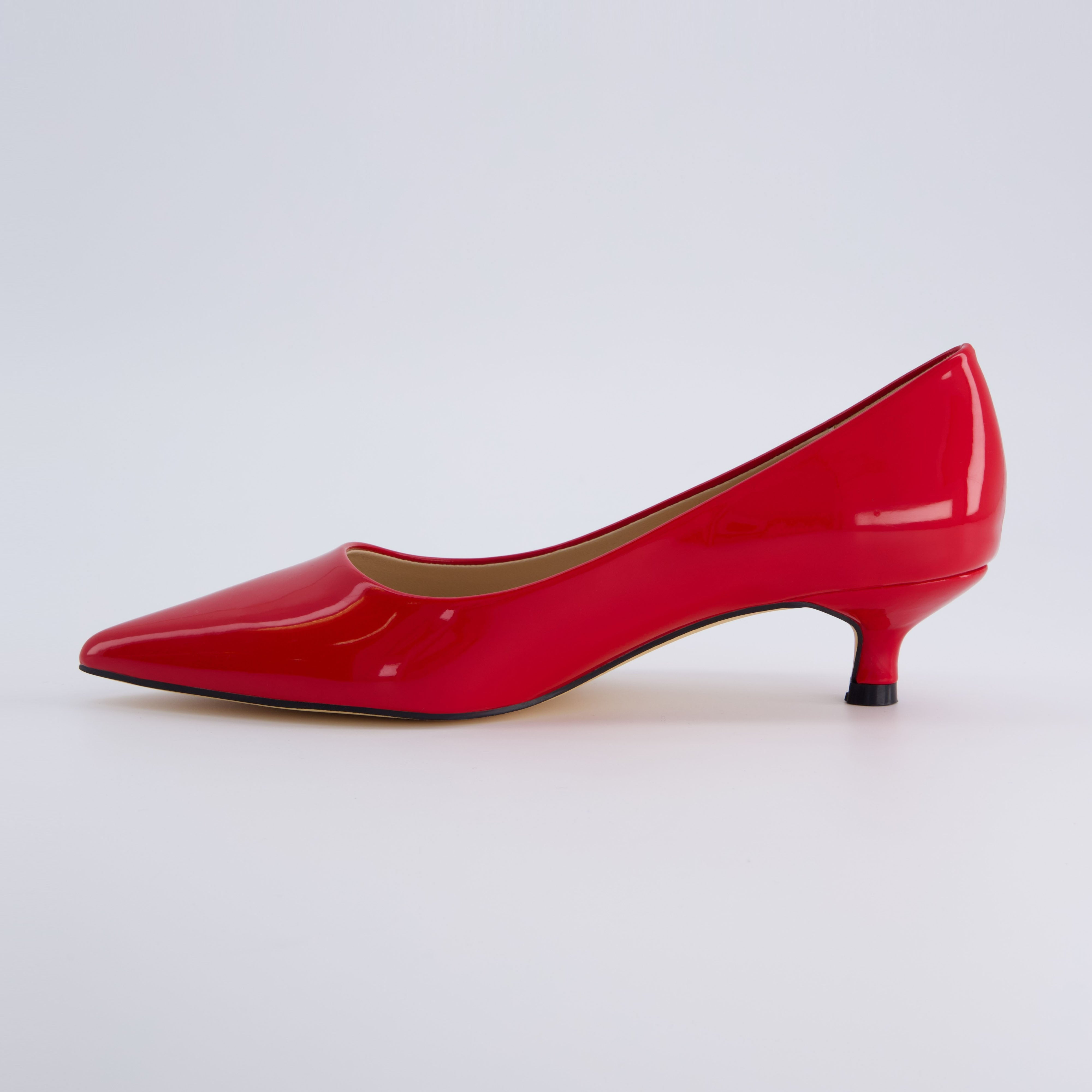 Bay Kitten Heel Pump Red Patent