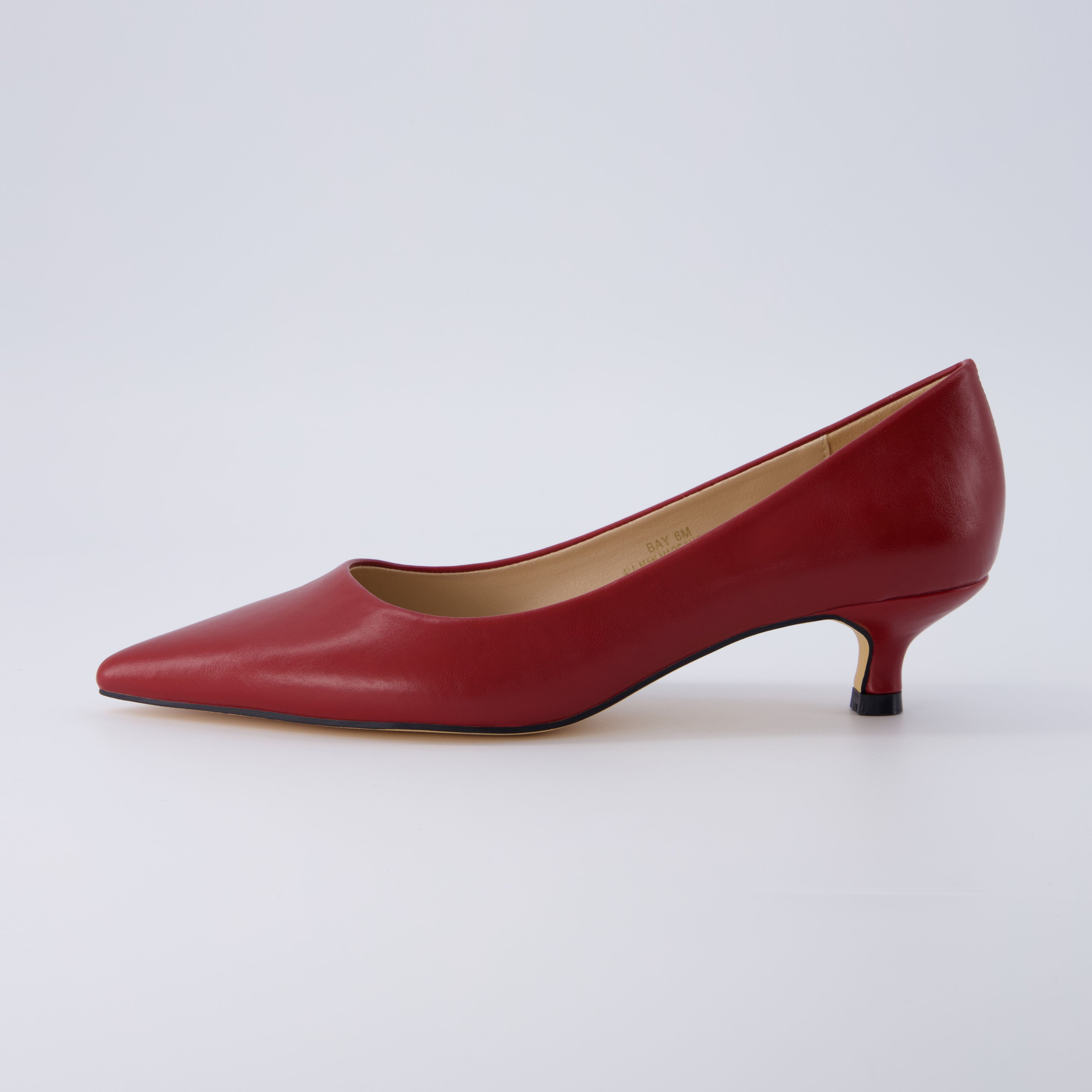 Bay Kitten Heel Pump Red