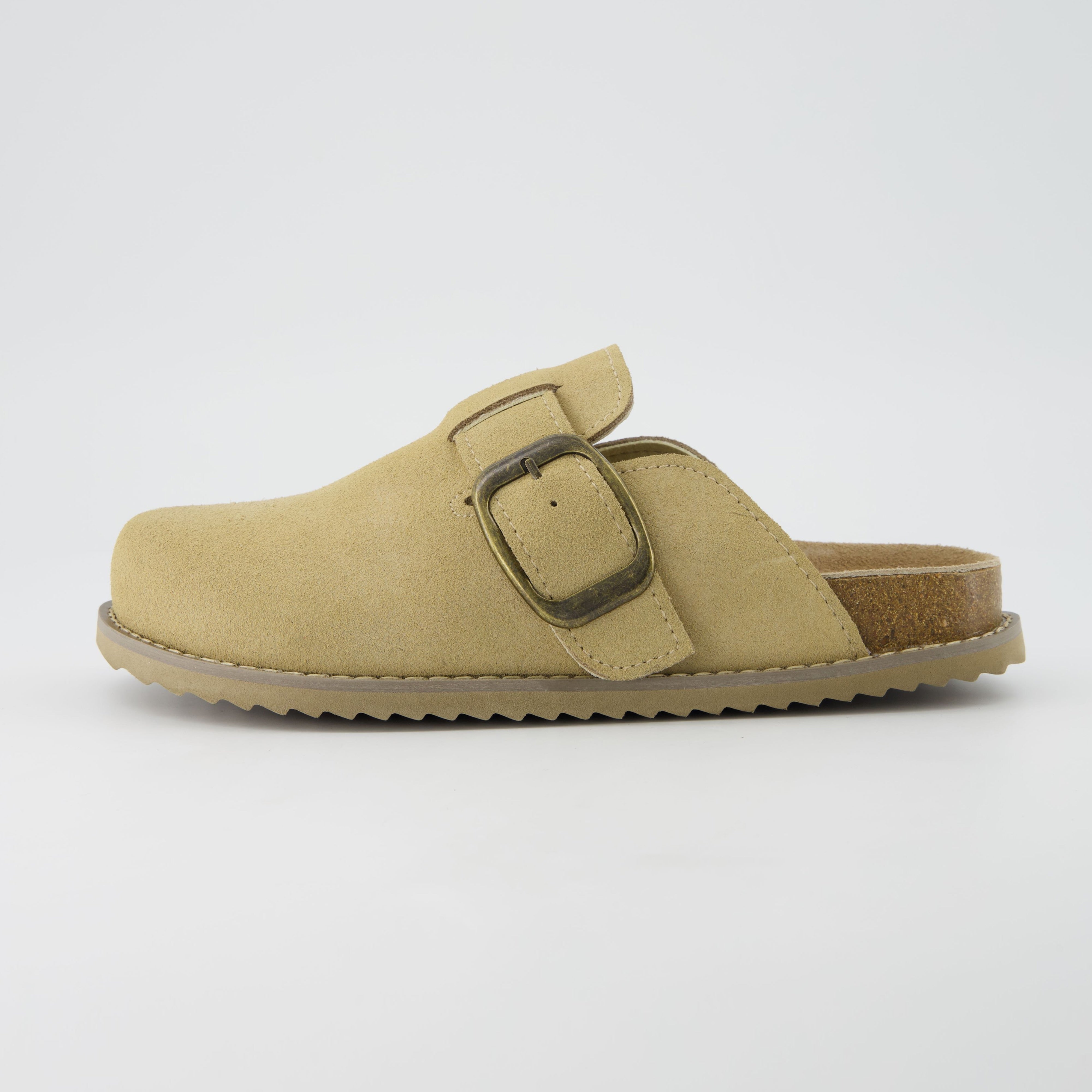 Blain Suede Slip-On Clogs Sand