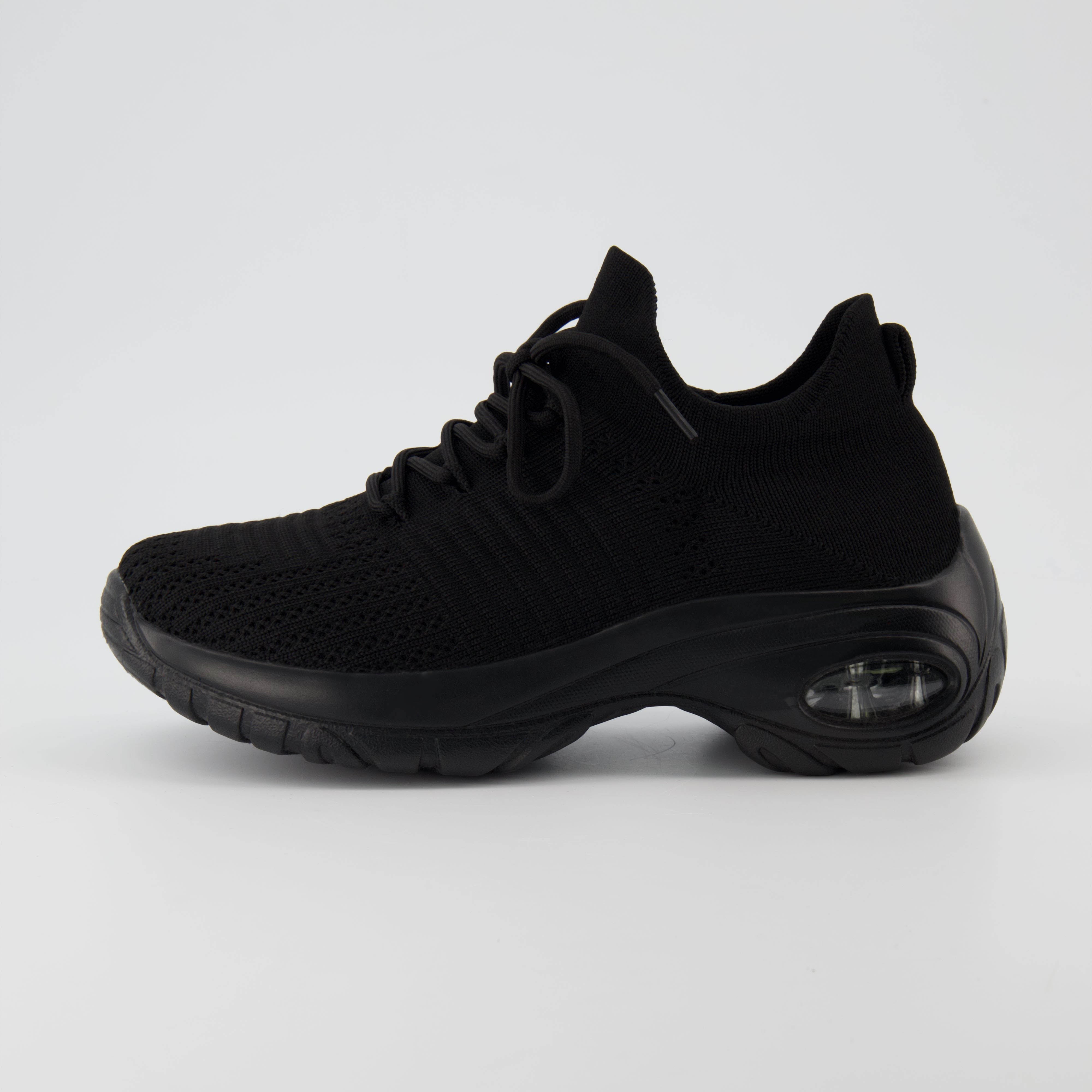 Blaze Knit Trainer Black Black