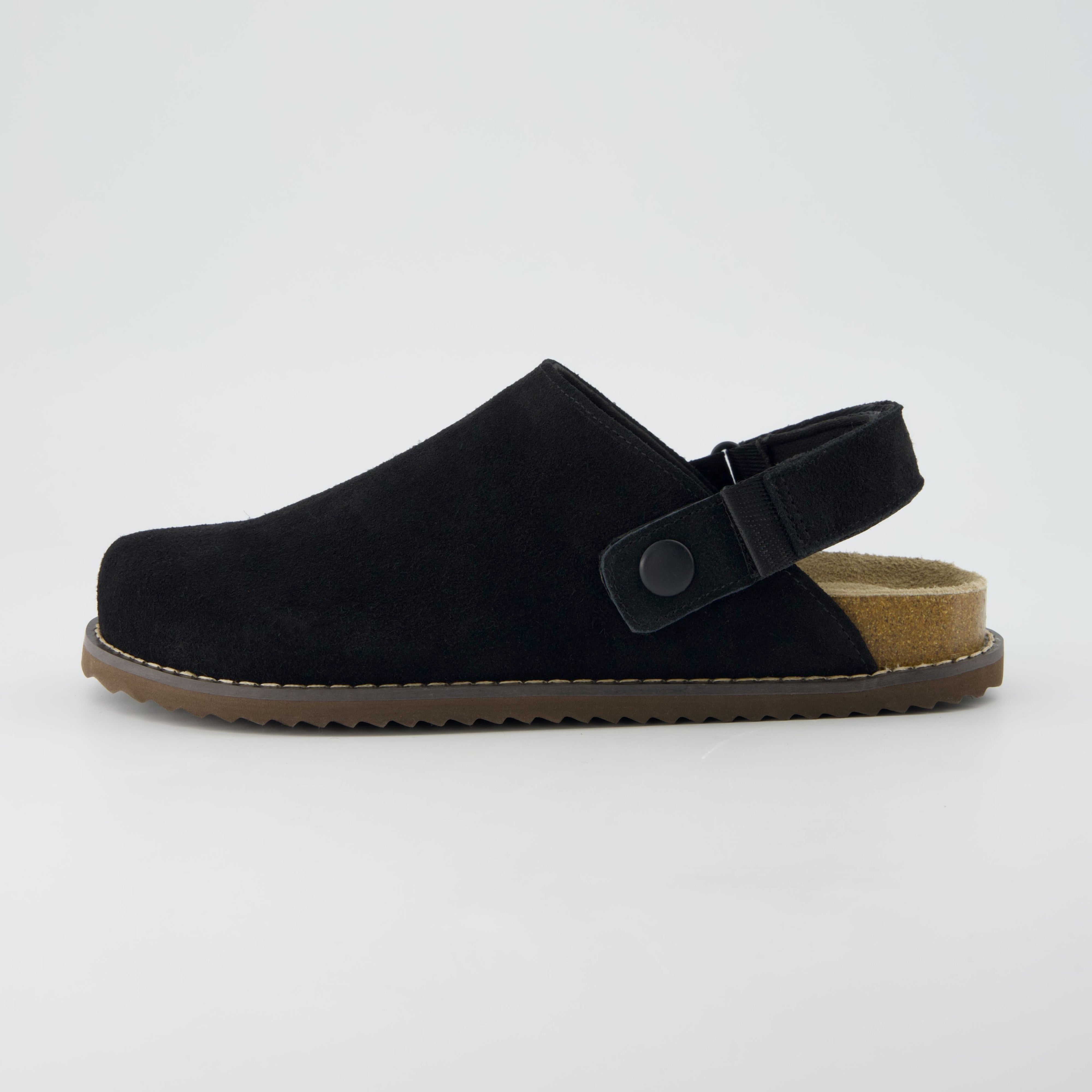 Boulder Suede Clog Black