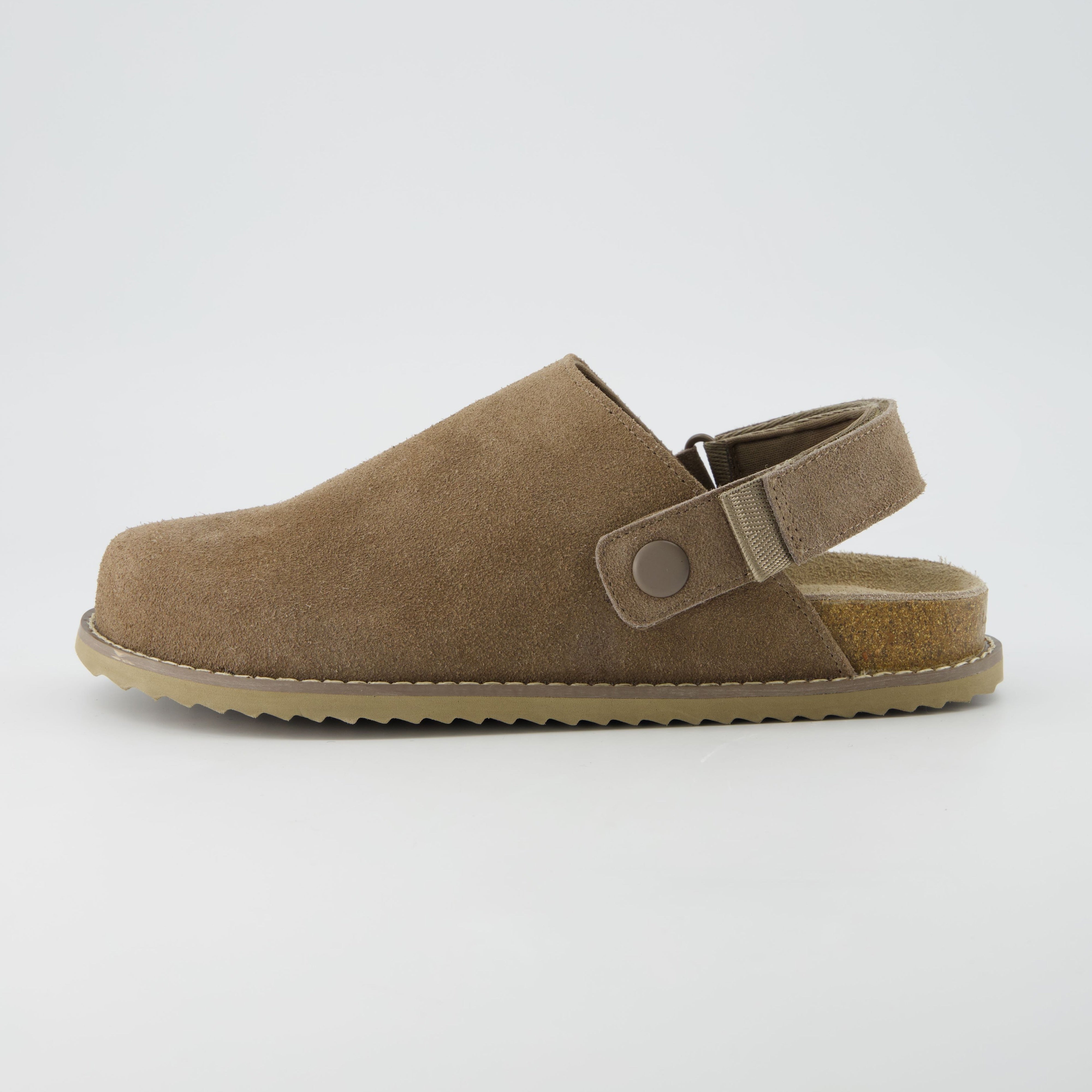 Boulder Suede Clog Taupe