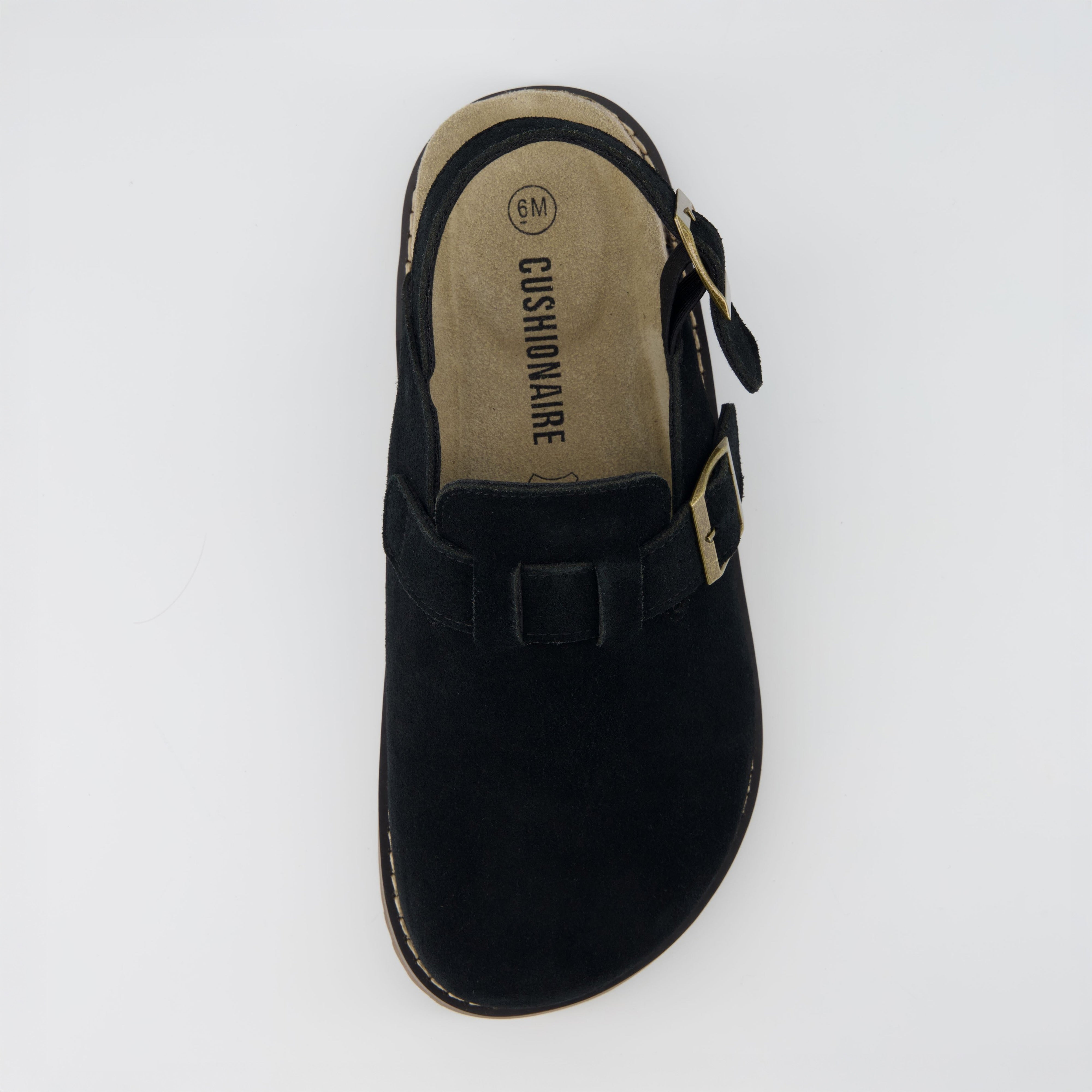 Brooklyn Suede Clogs Black