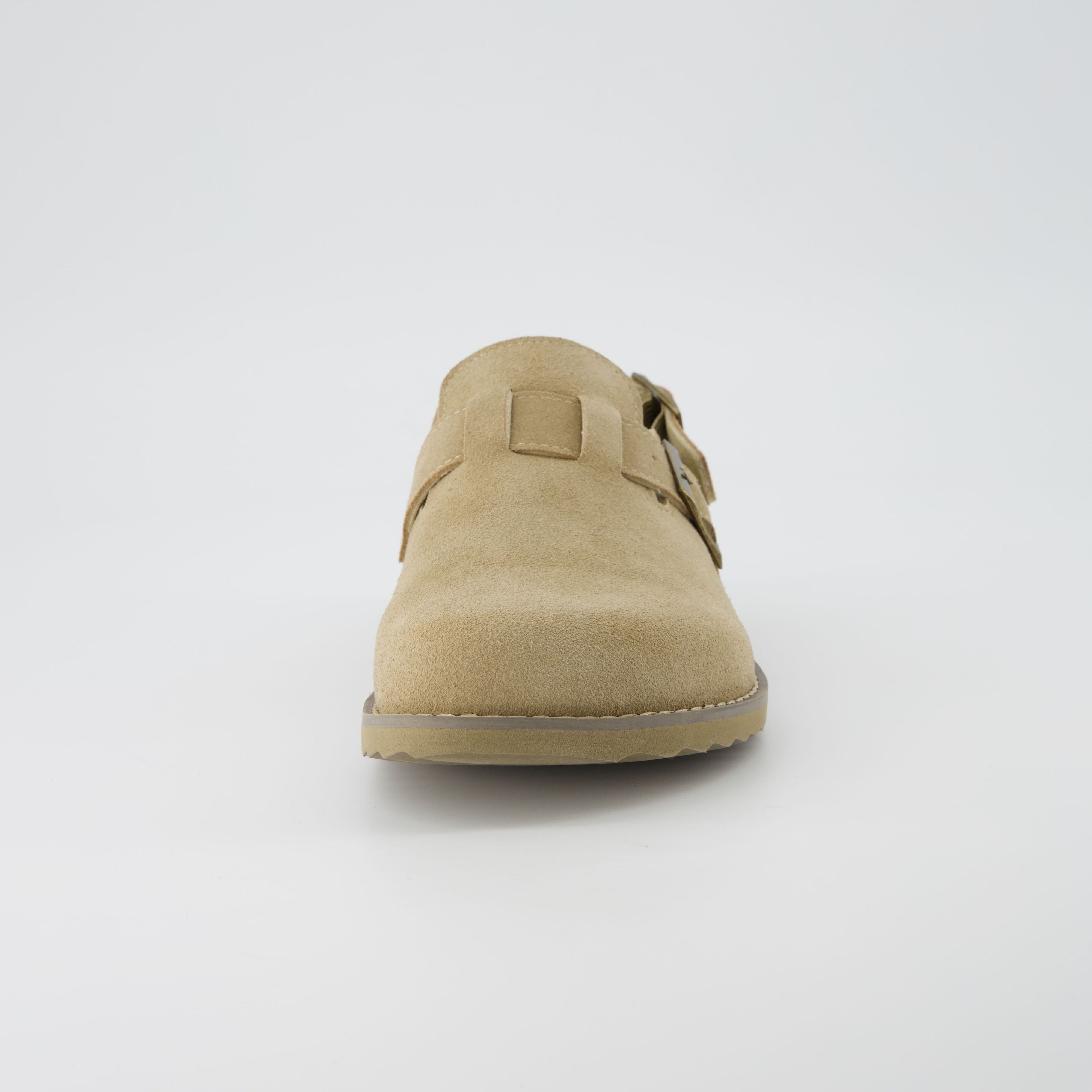 Brooklyn Suede Clogs Biscuit