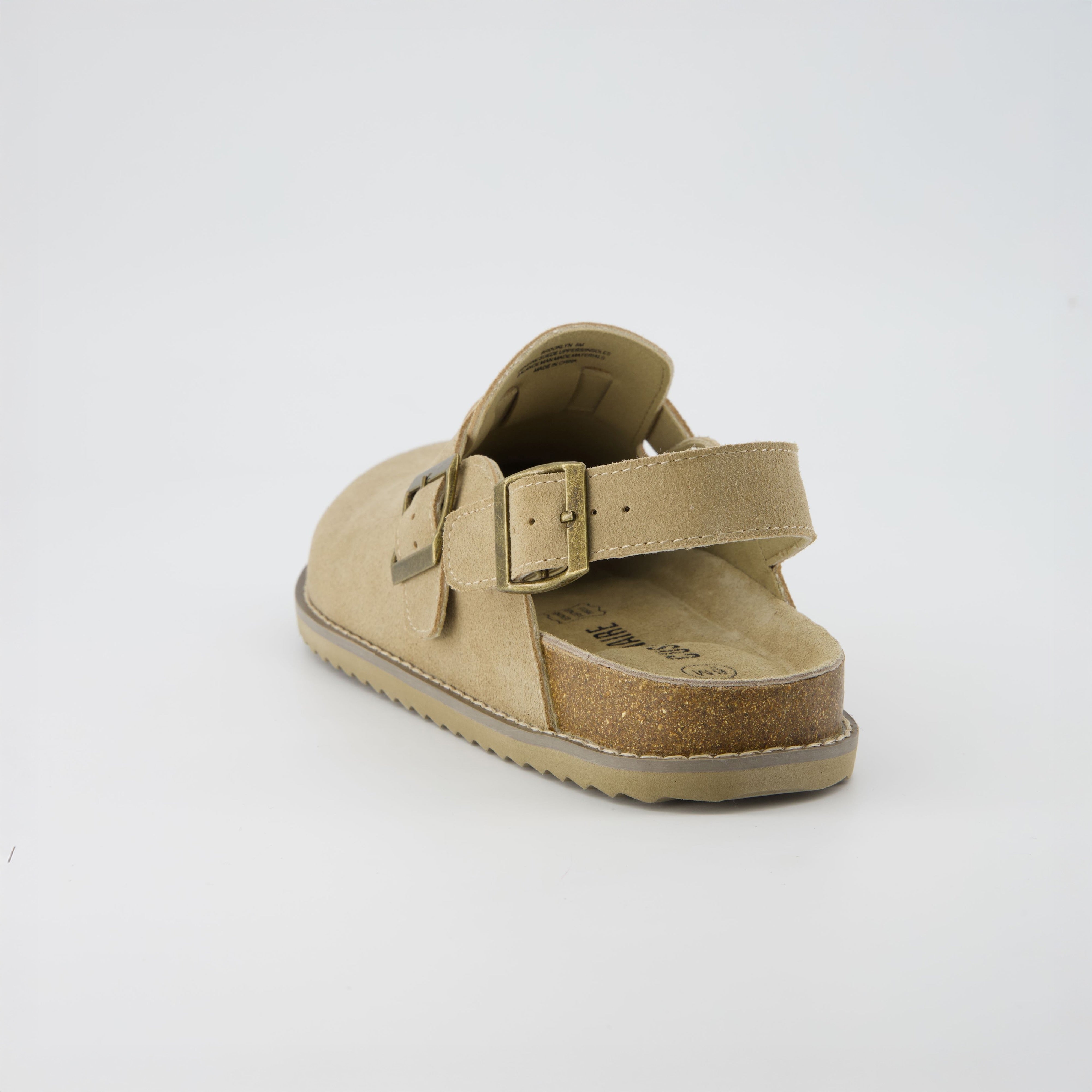 Brooklyn Suede Clogs Biscuit