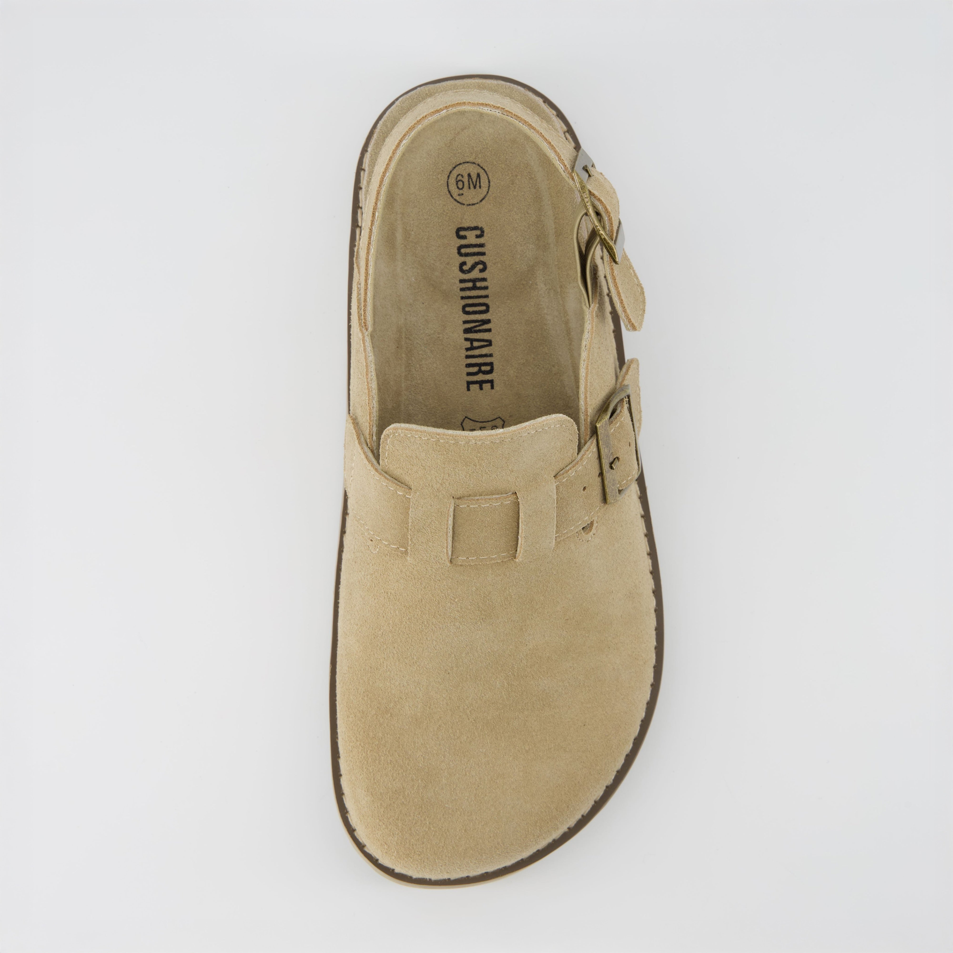 Brooklyn Suede Clogs Biscuit