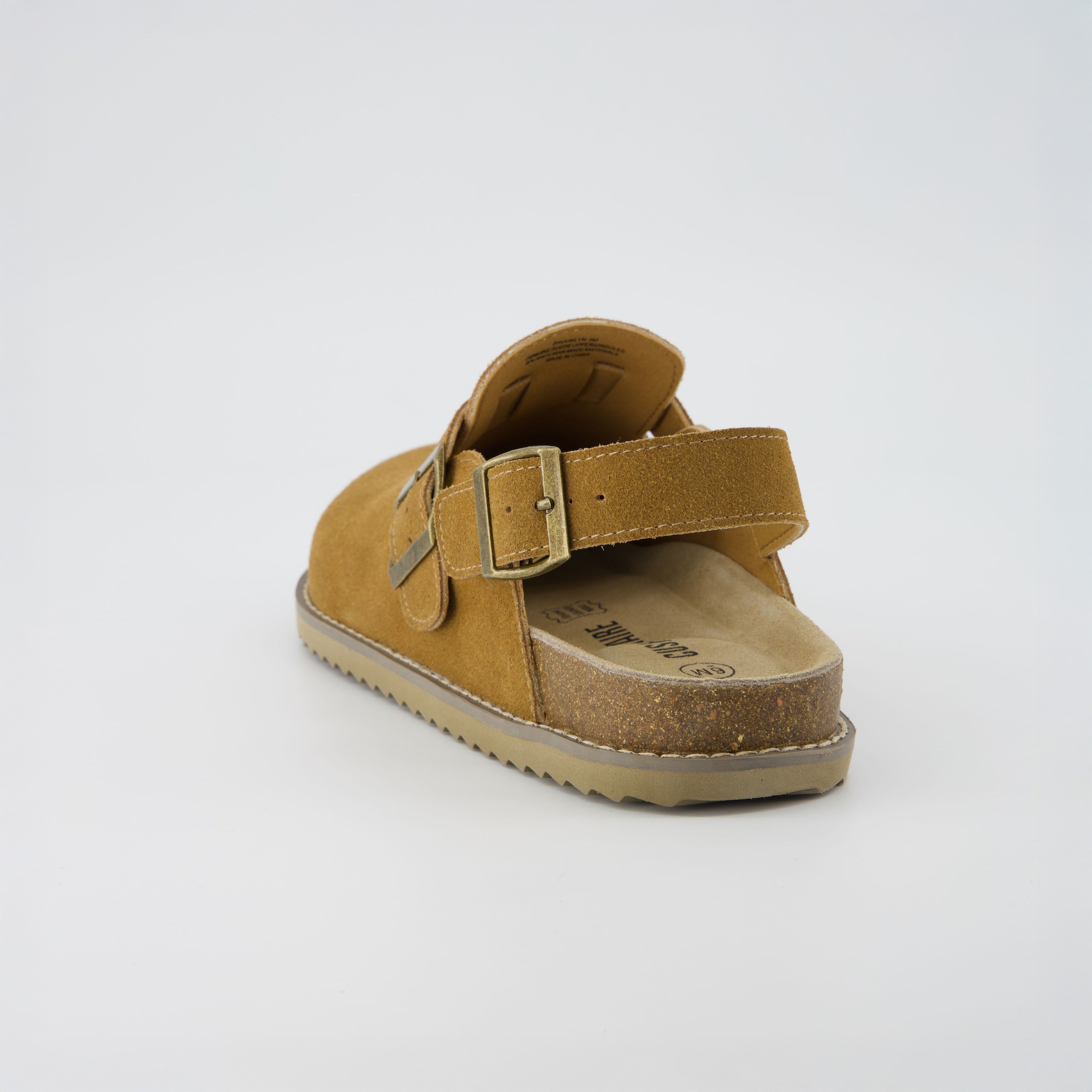 Brooklyn Suede Clogs Chestnut