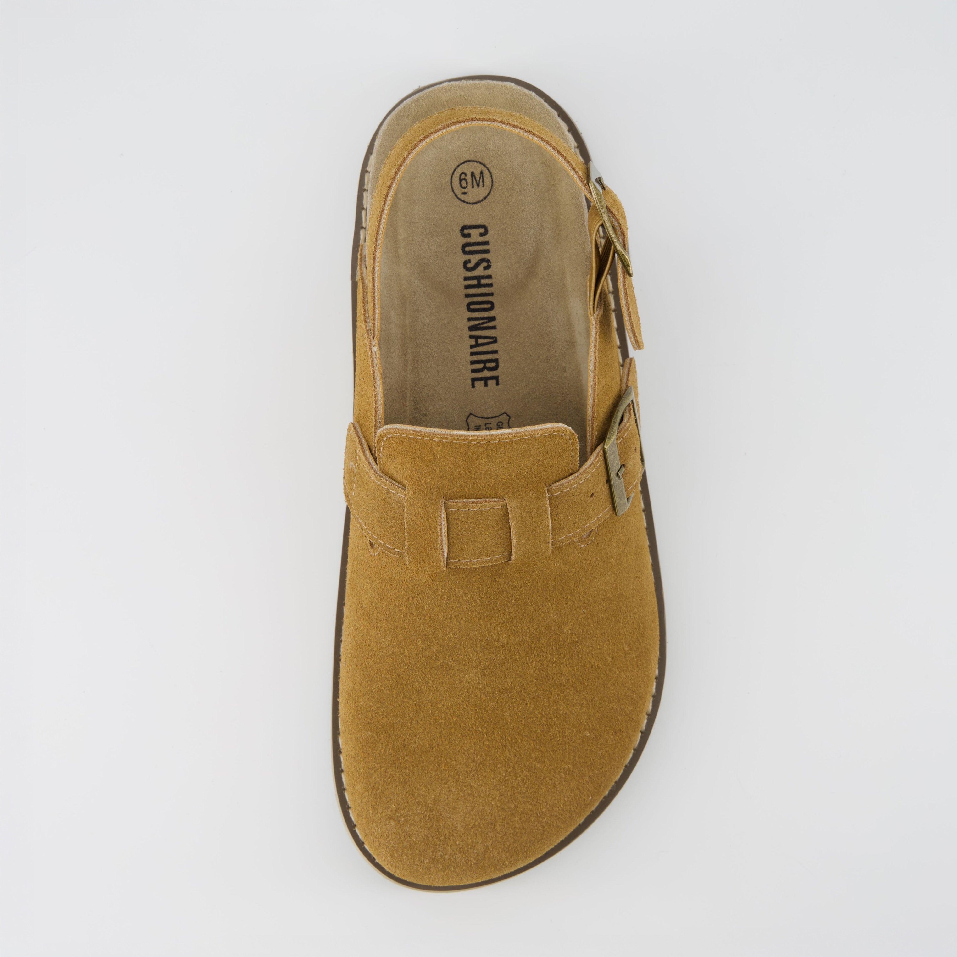 Brooklyn Suede Clogs Chestnut