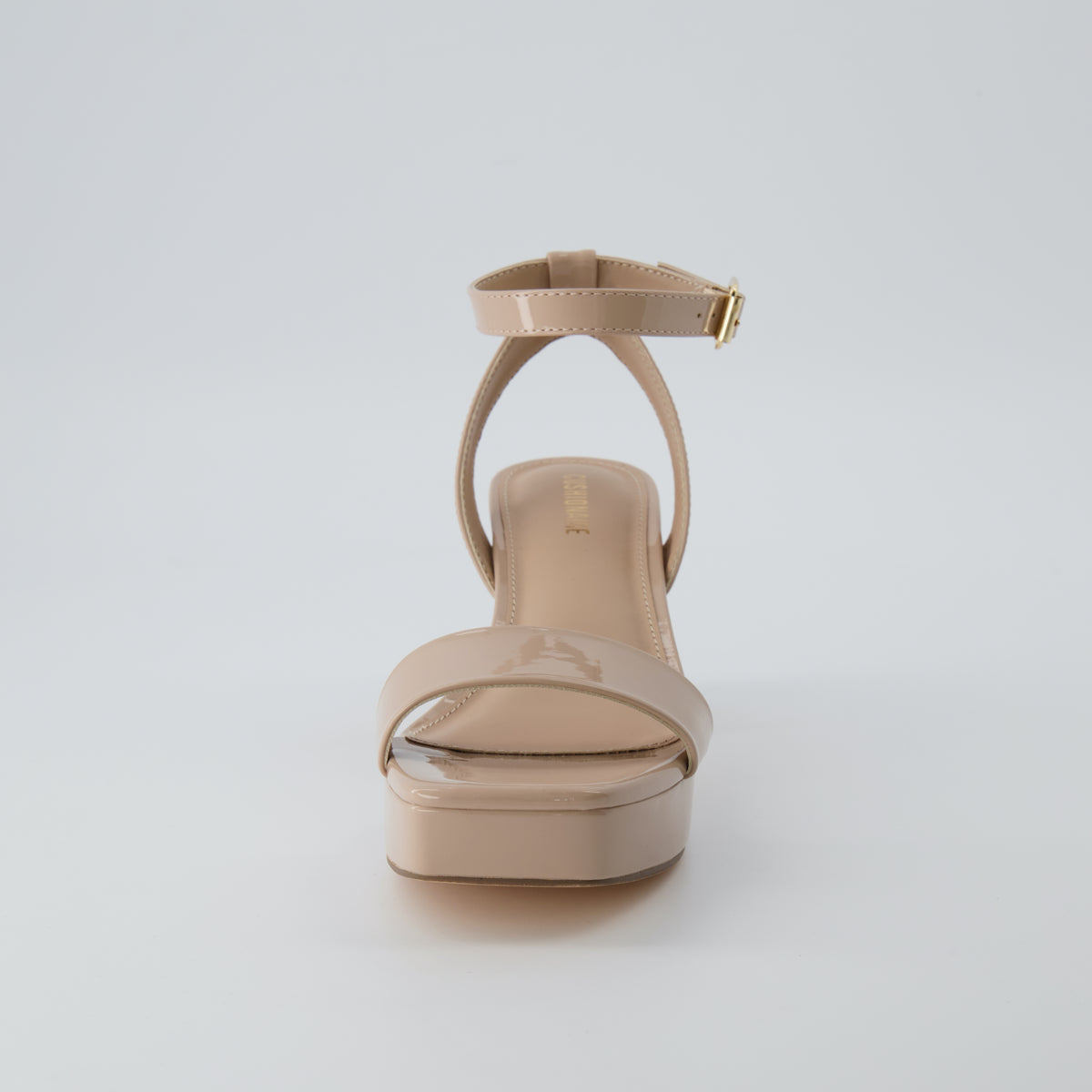 Cher Grosgrain-Trimmed Leather Platform Sandal