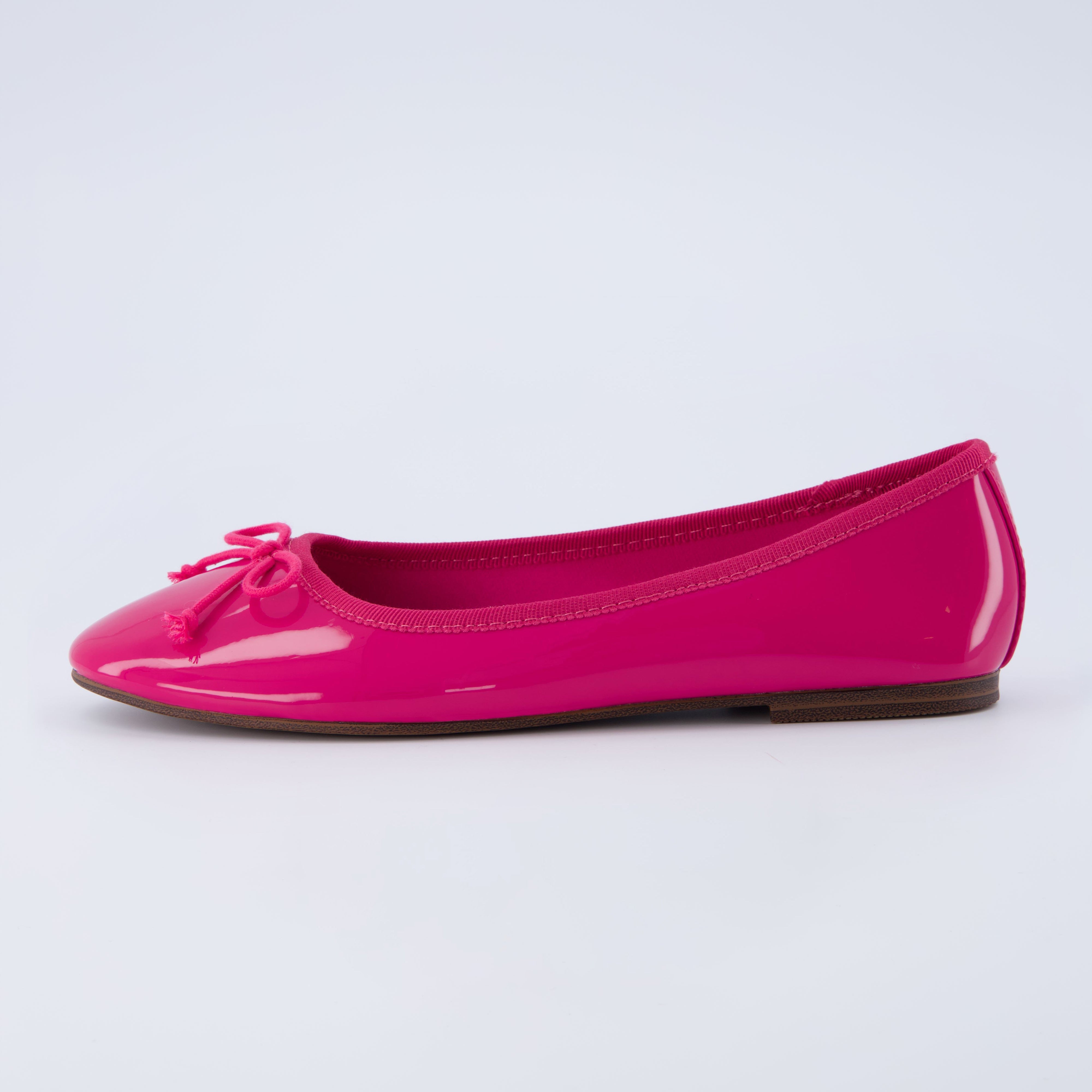 Como Ballerina Flat Fuchsia Patent