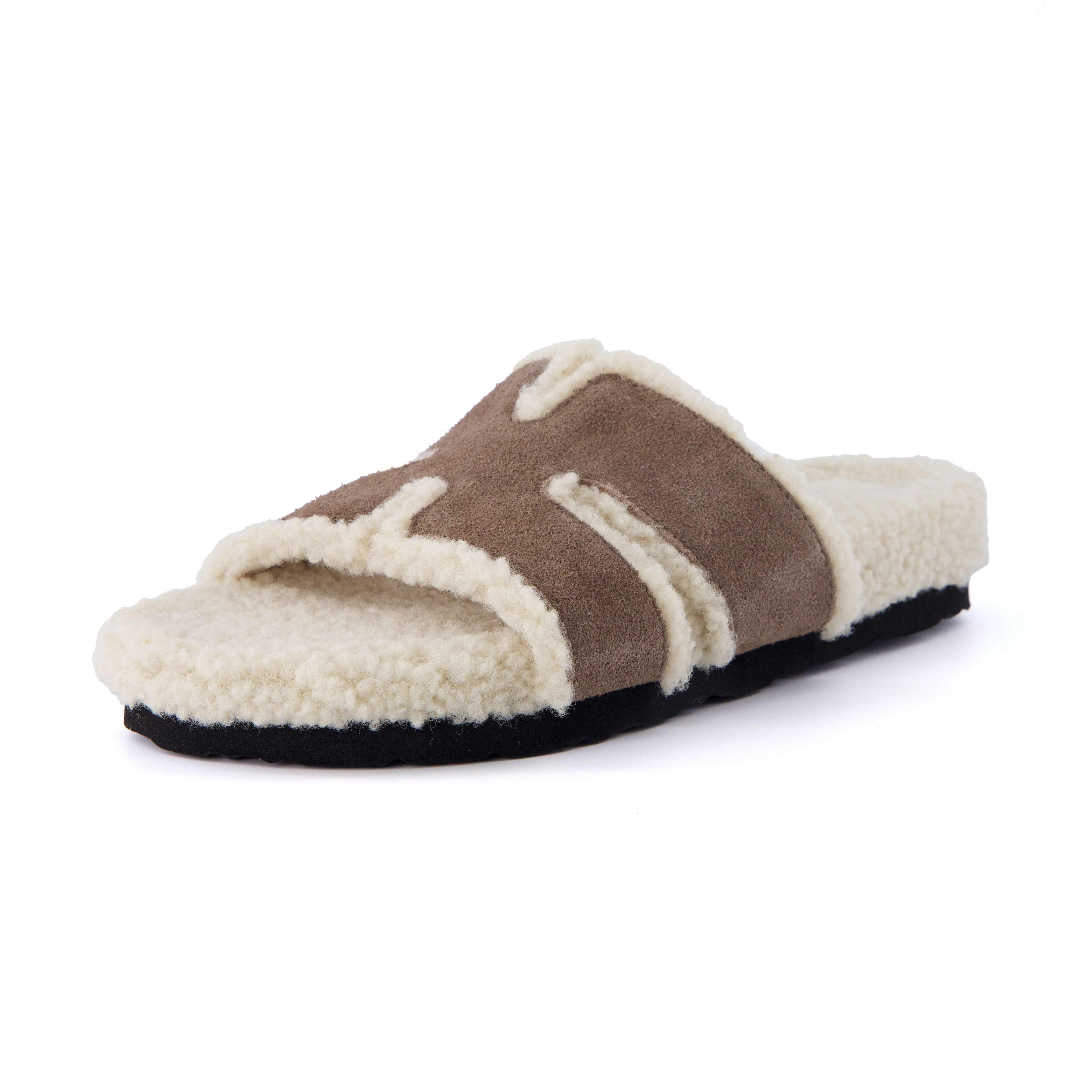 Cuddle Shearling Footbed Sandal