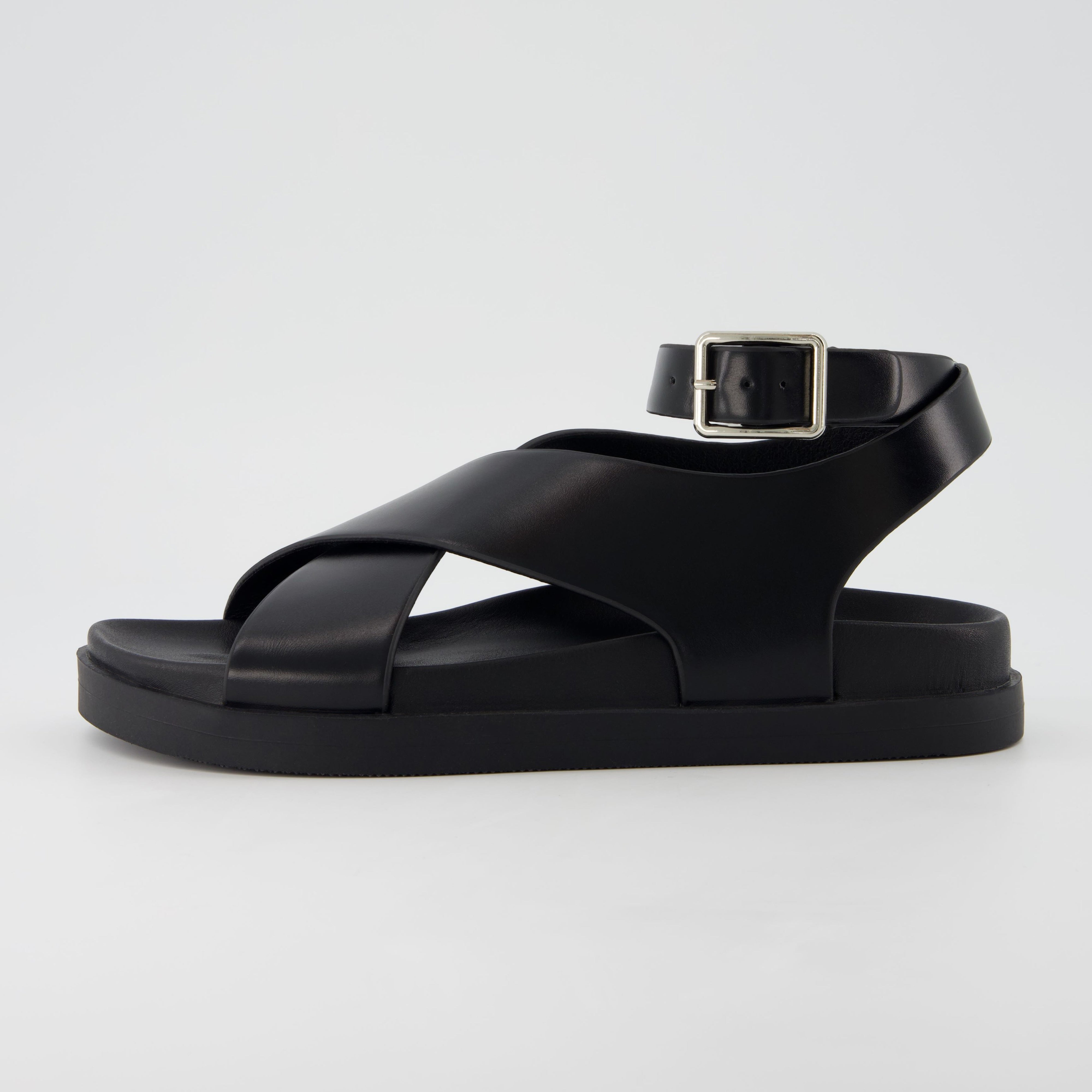 Emoji Footbed Sandal Black