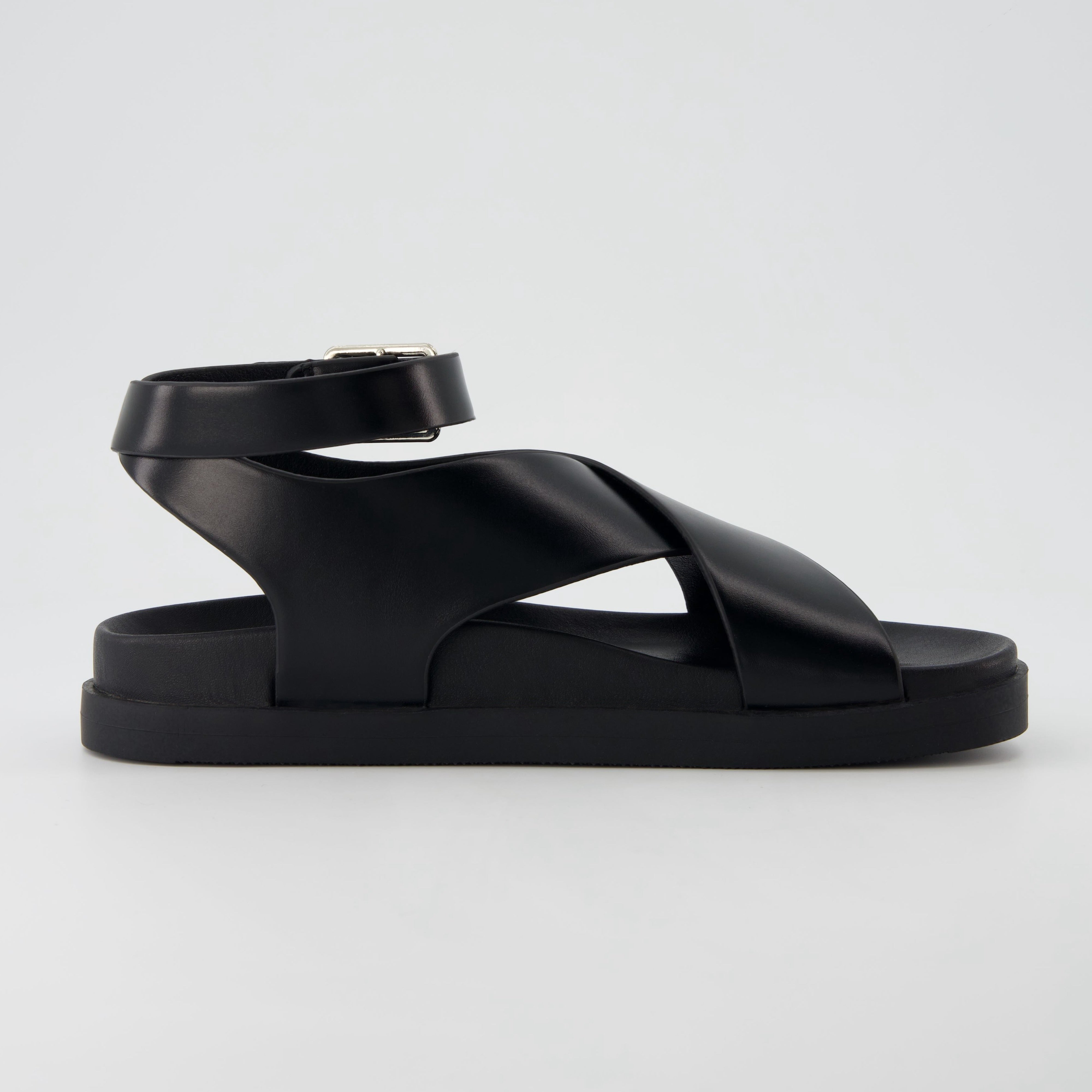 Emoji Footbed Sandal Black