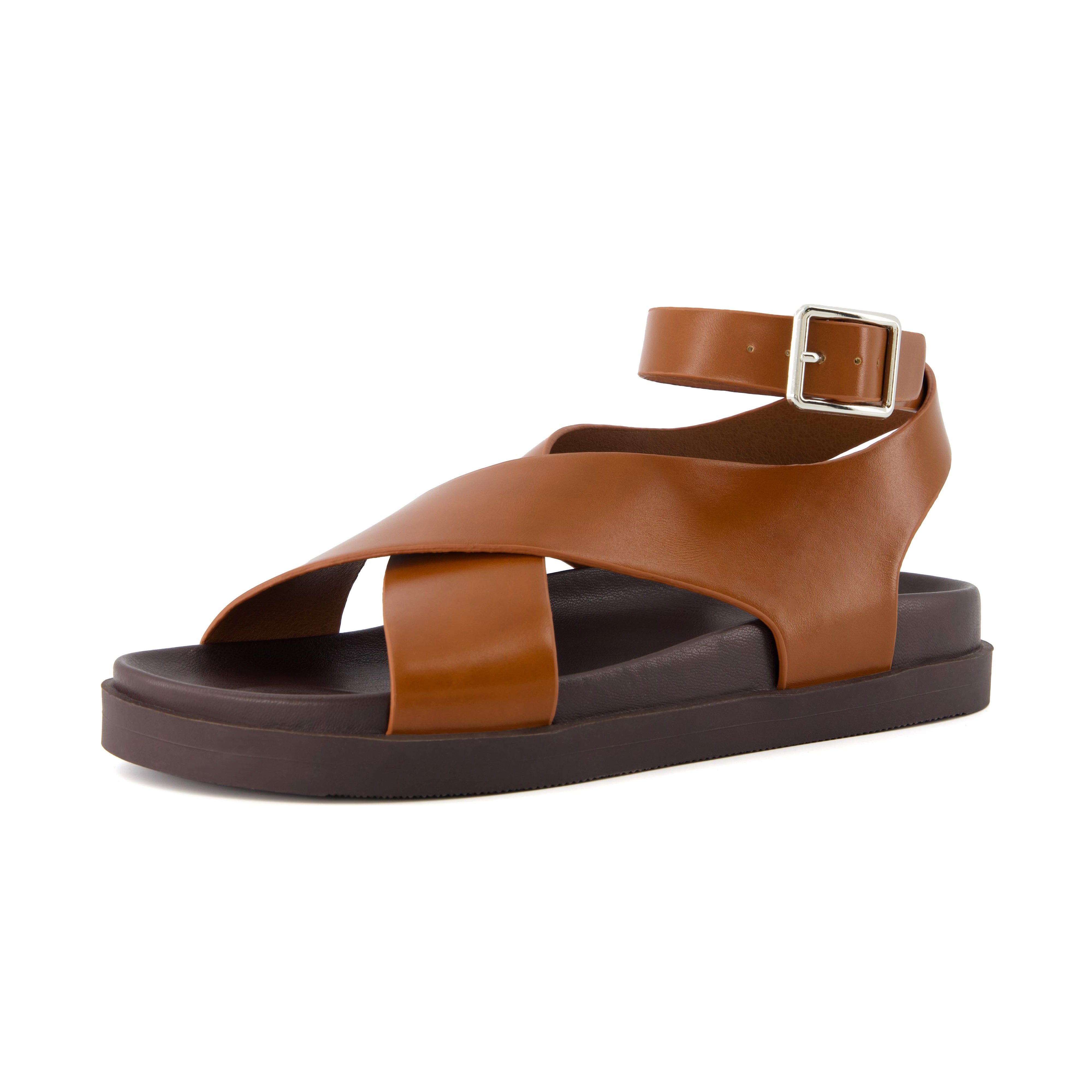 Emoji Footbed Sandal Whiskey