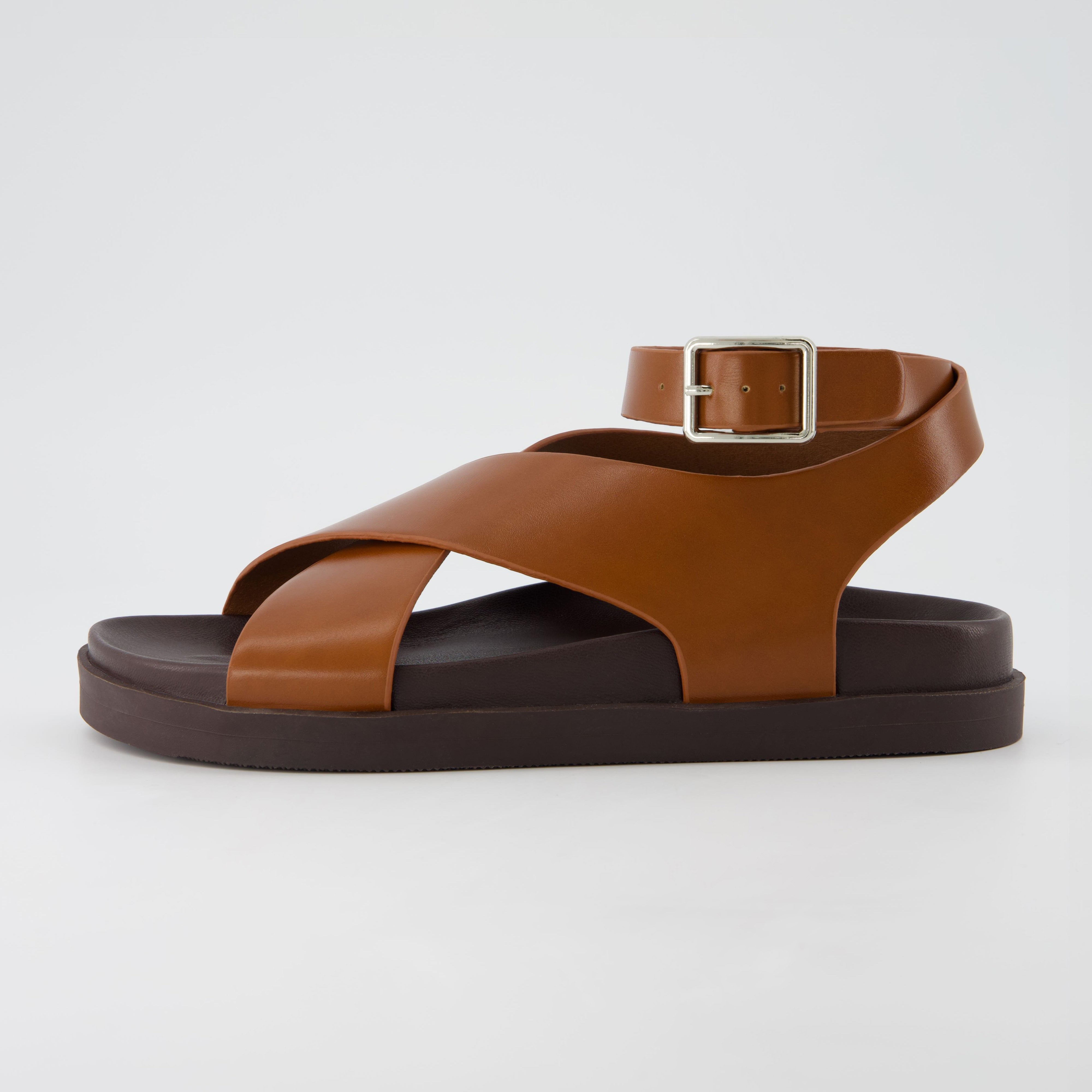 Emoji Footbed Sandal Whiskey