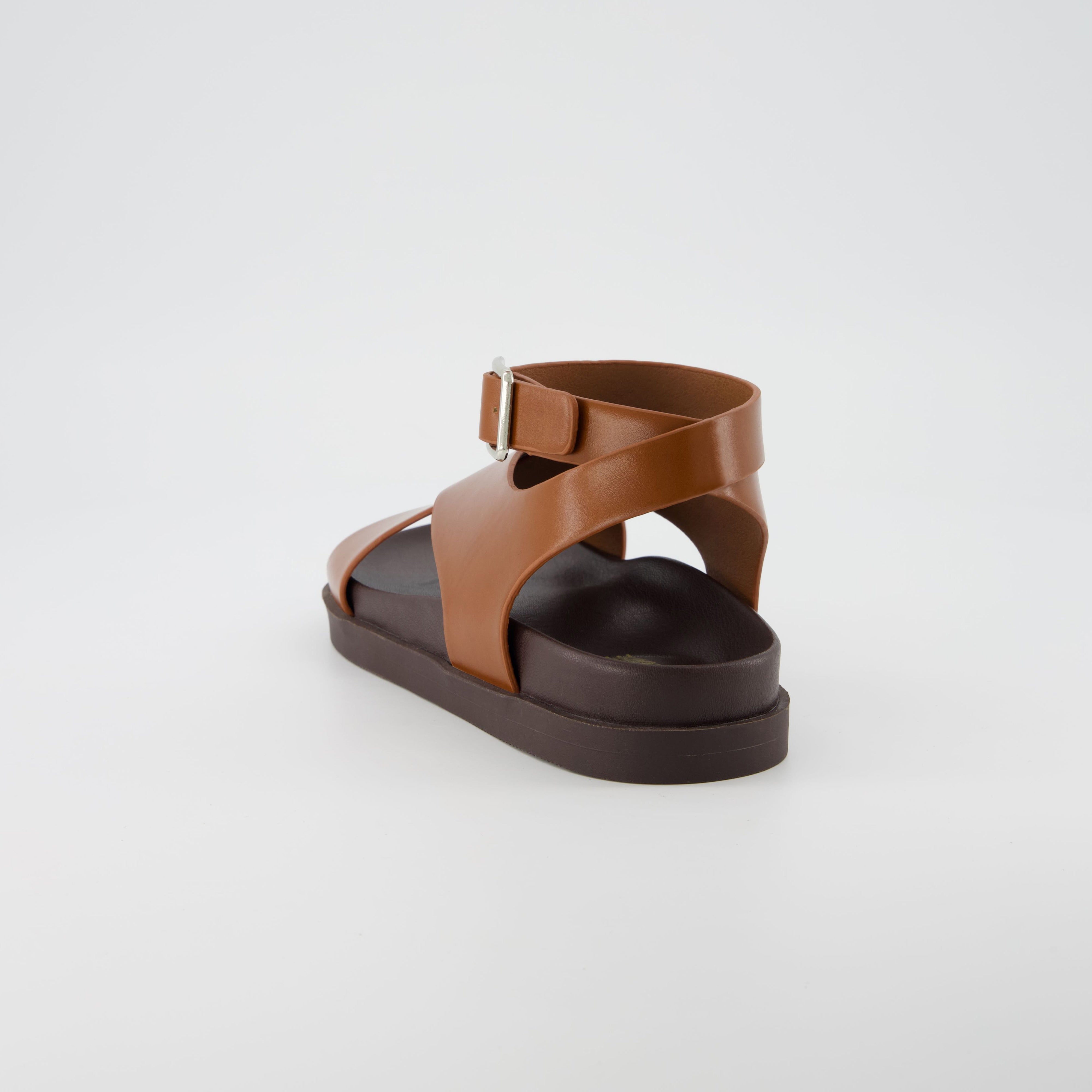 Emoji Footbed Sandal Whiskey