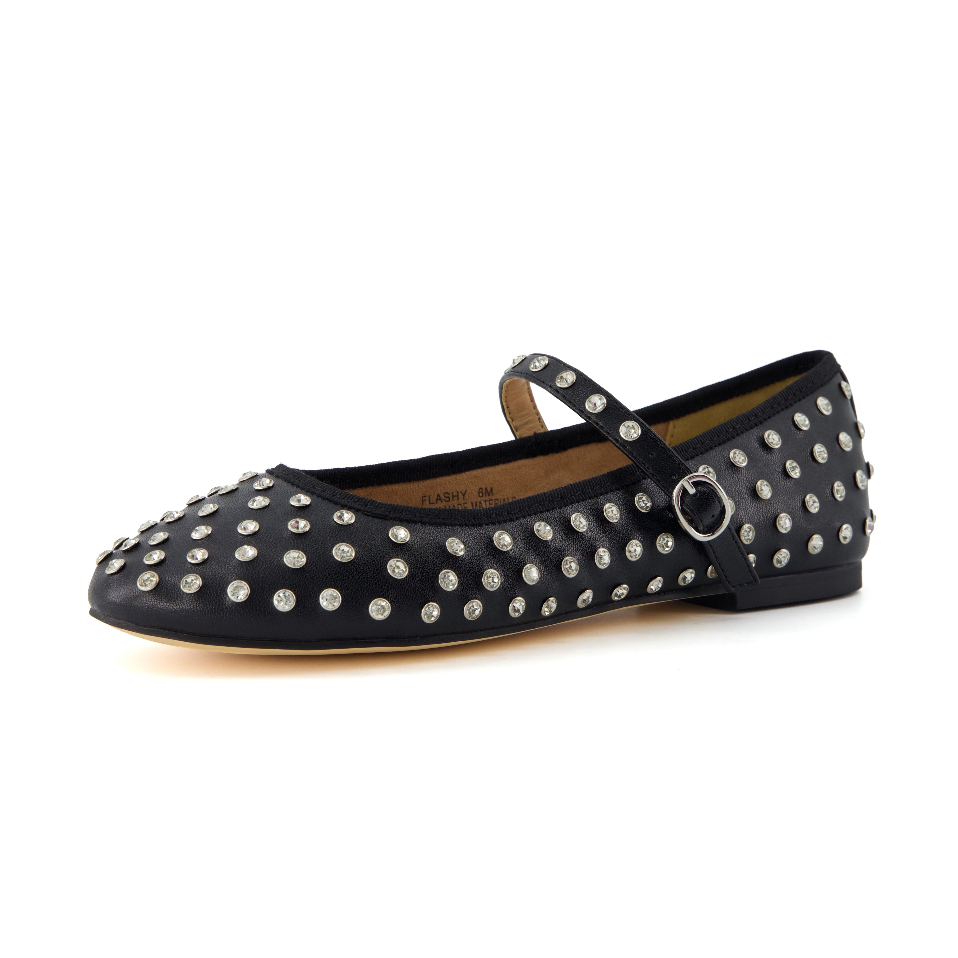 Flashy Studded Mary Janes