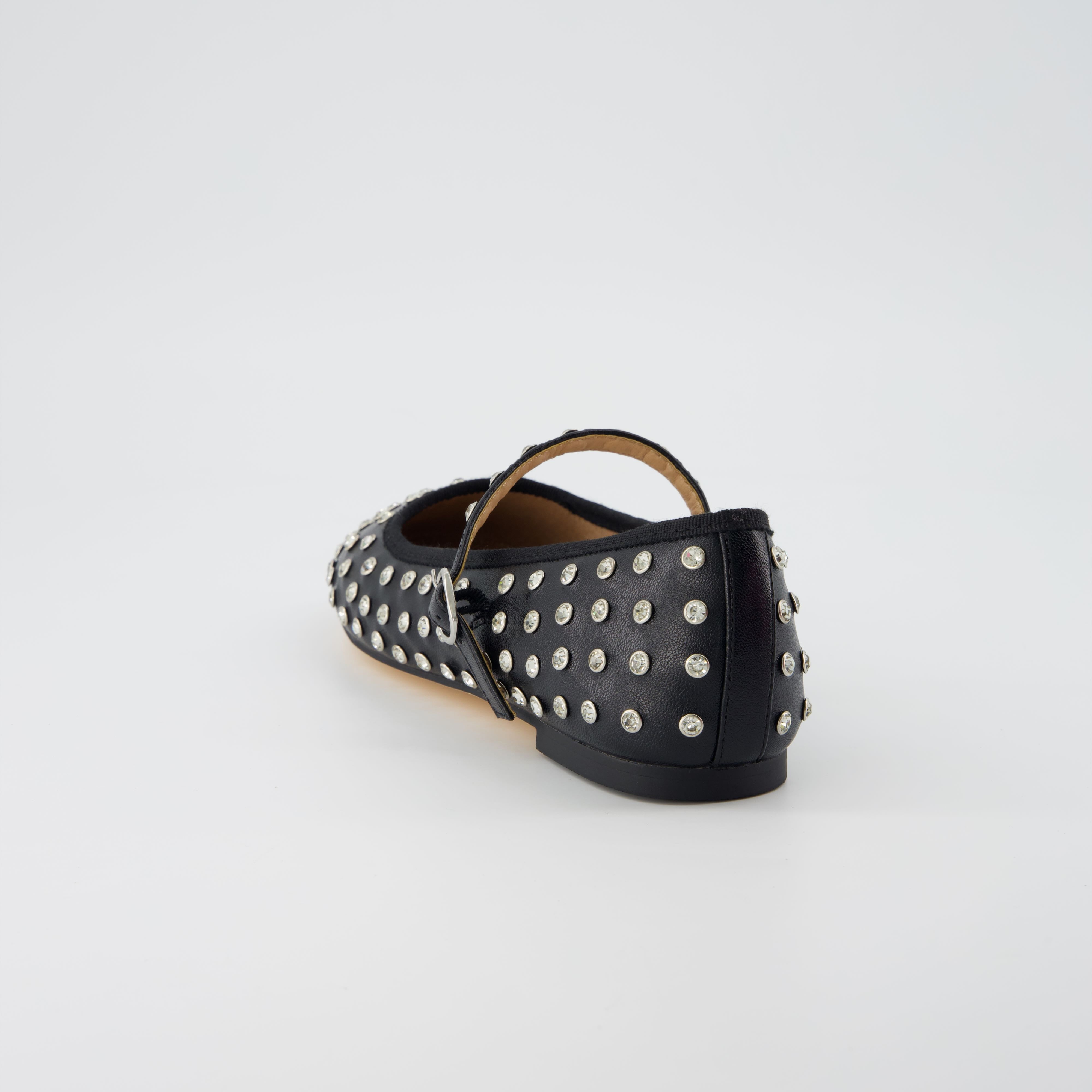 Flashy Studded Mary Janes