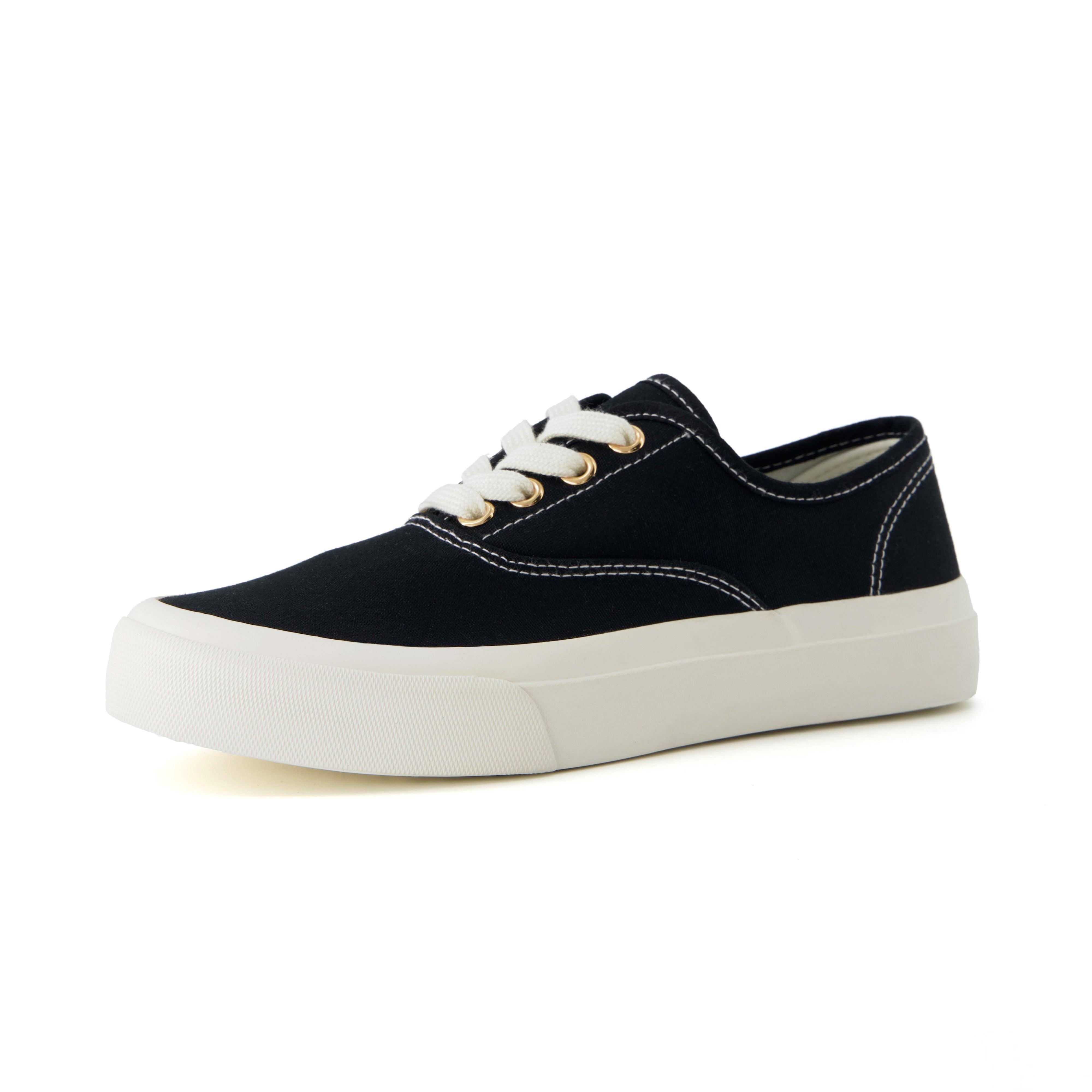 Freshman Canvas Lace-Up Sneaker Black