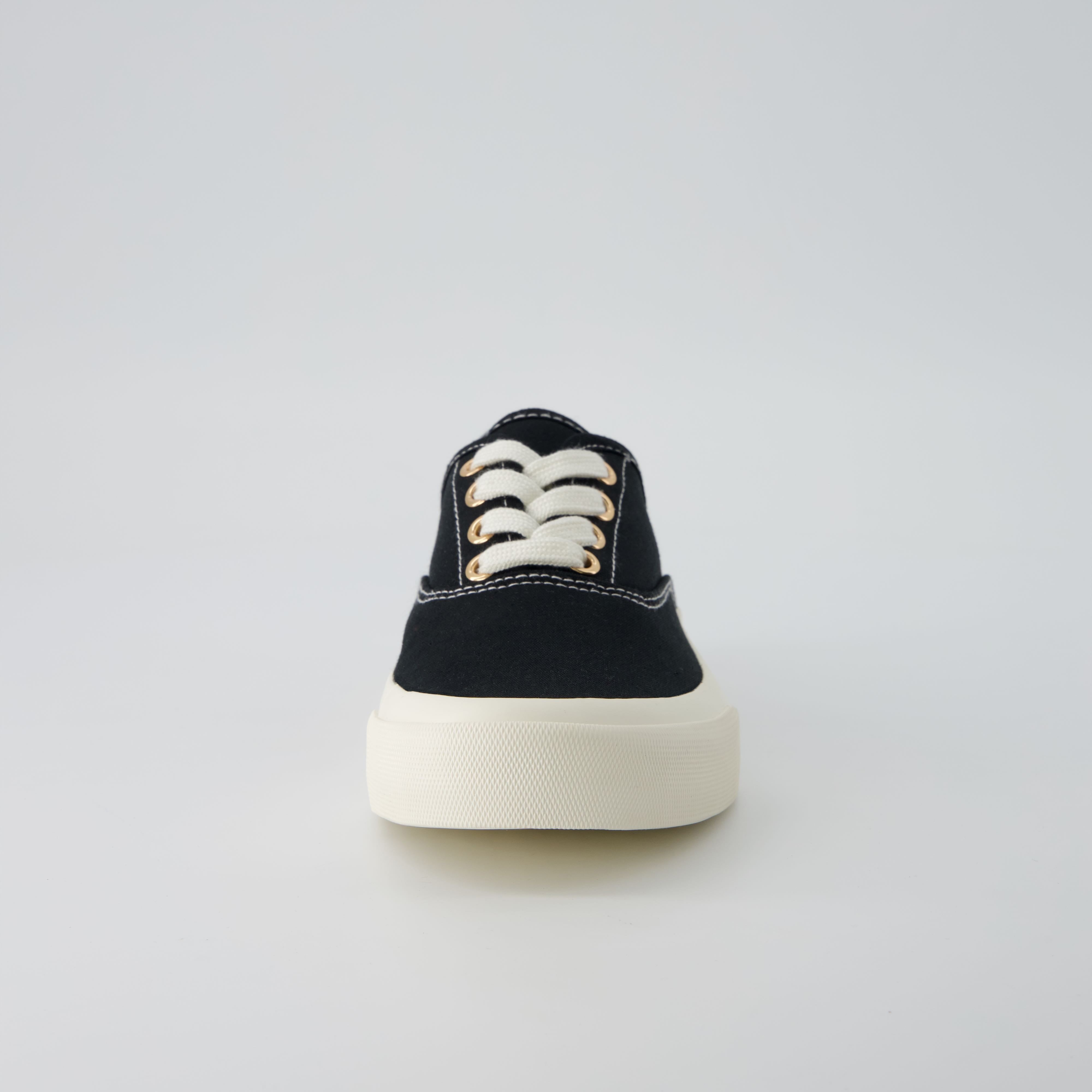 Freshman Canvas Lace-Up Sneaker Black