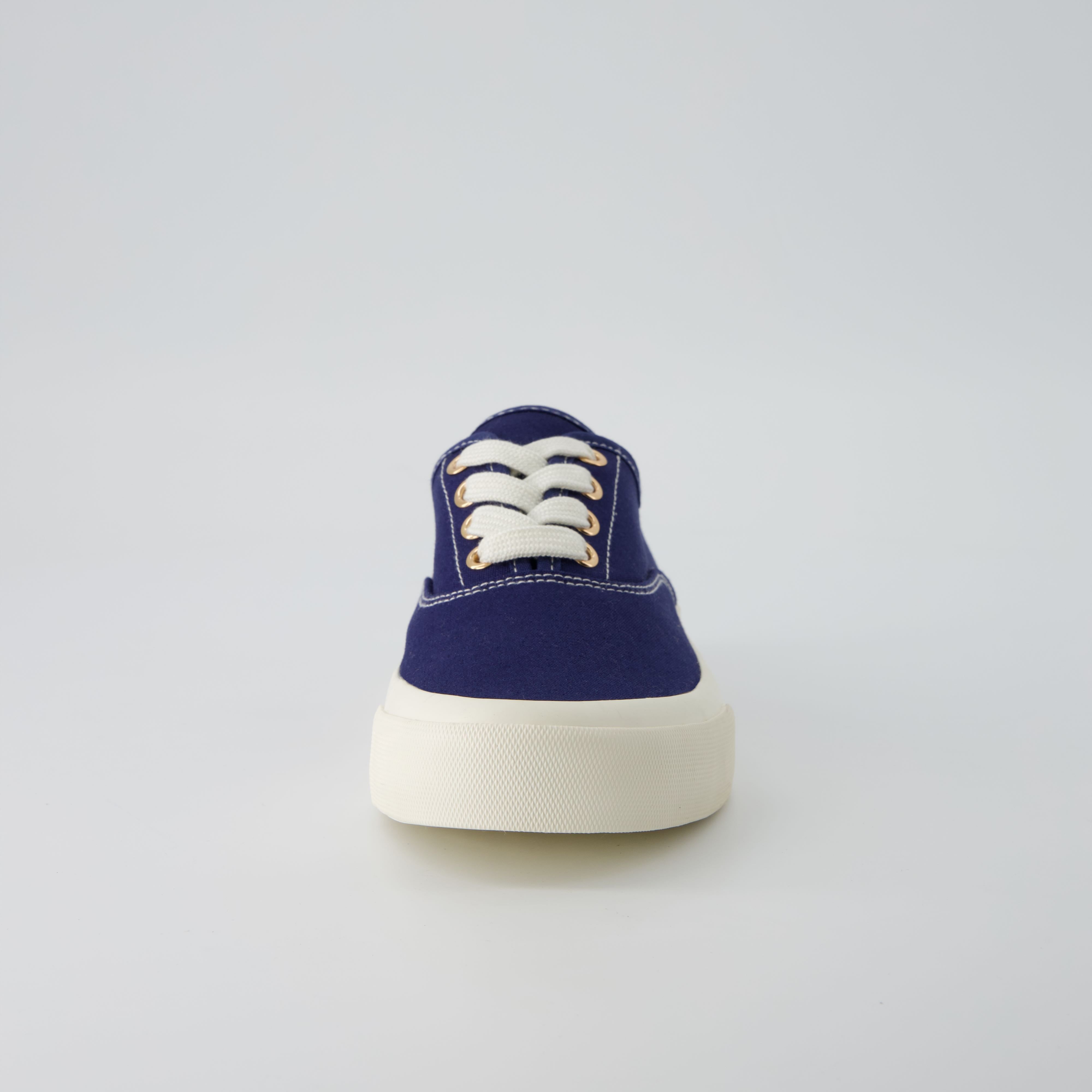 Freshman Canvas Lace-Up Sneaker Navy