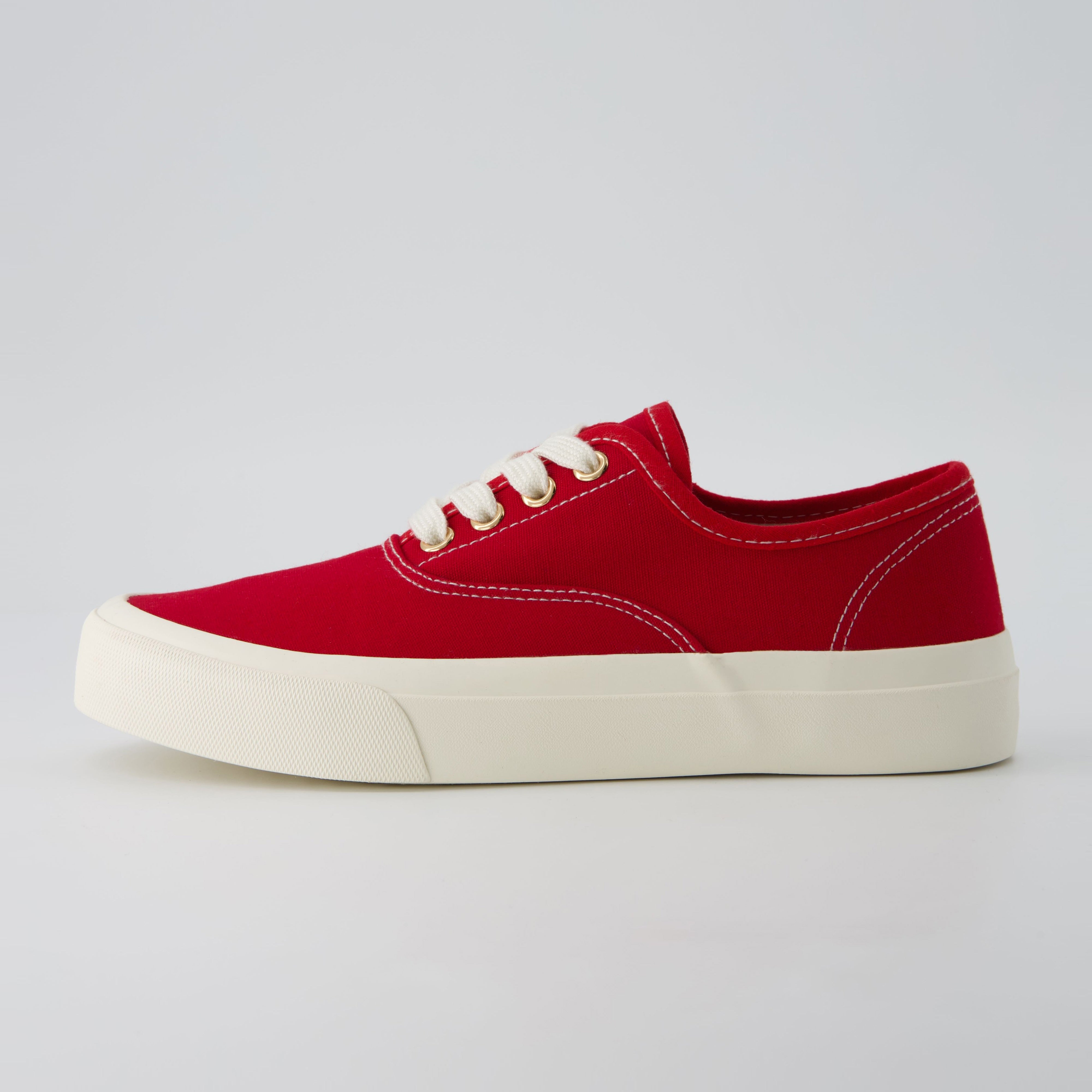 Freshman Canvas Lace-Up Sneaker Red