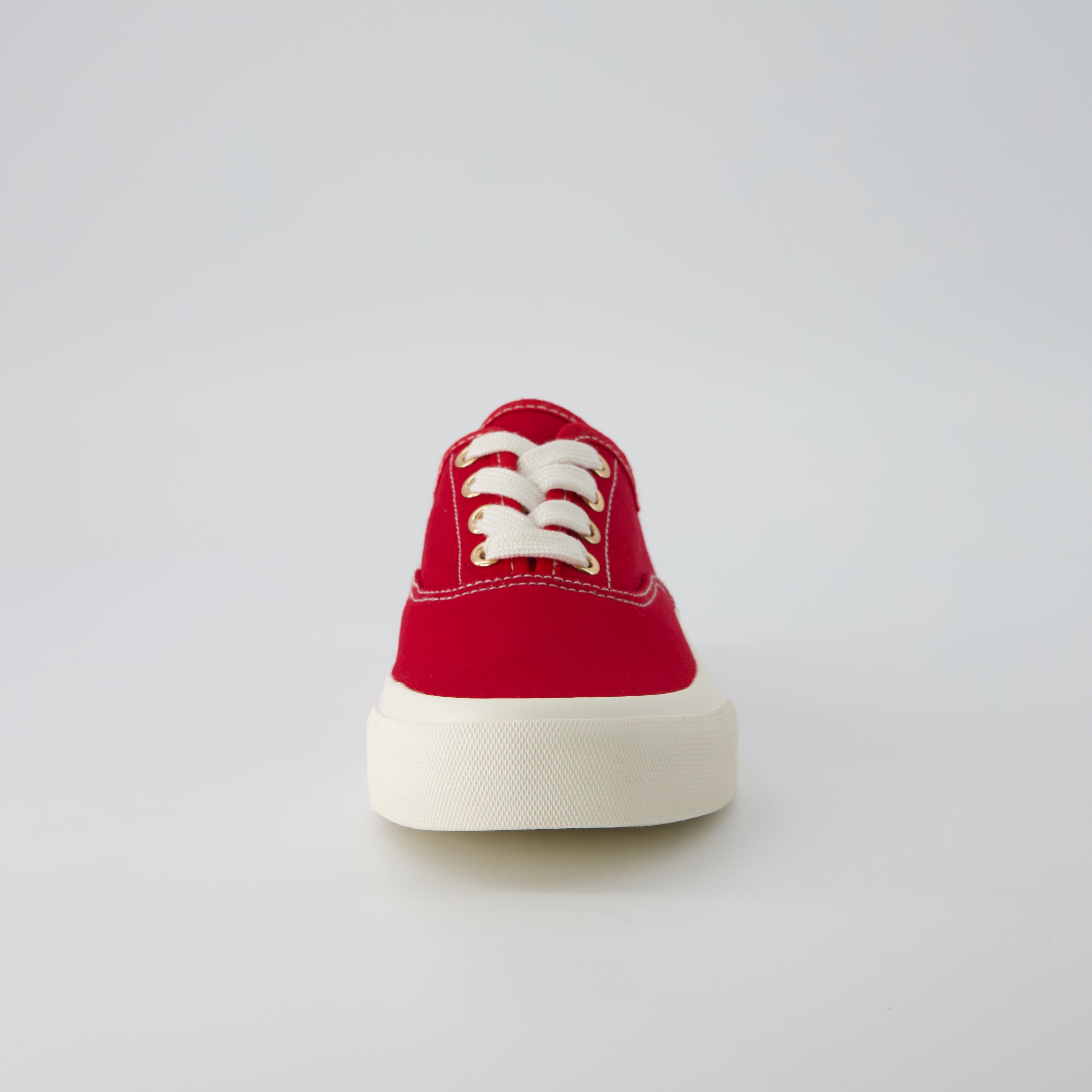 Freshman Canvas Lace-Up Sneaker Red