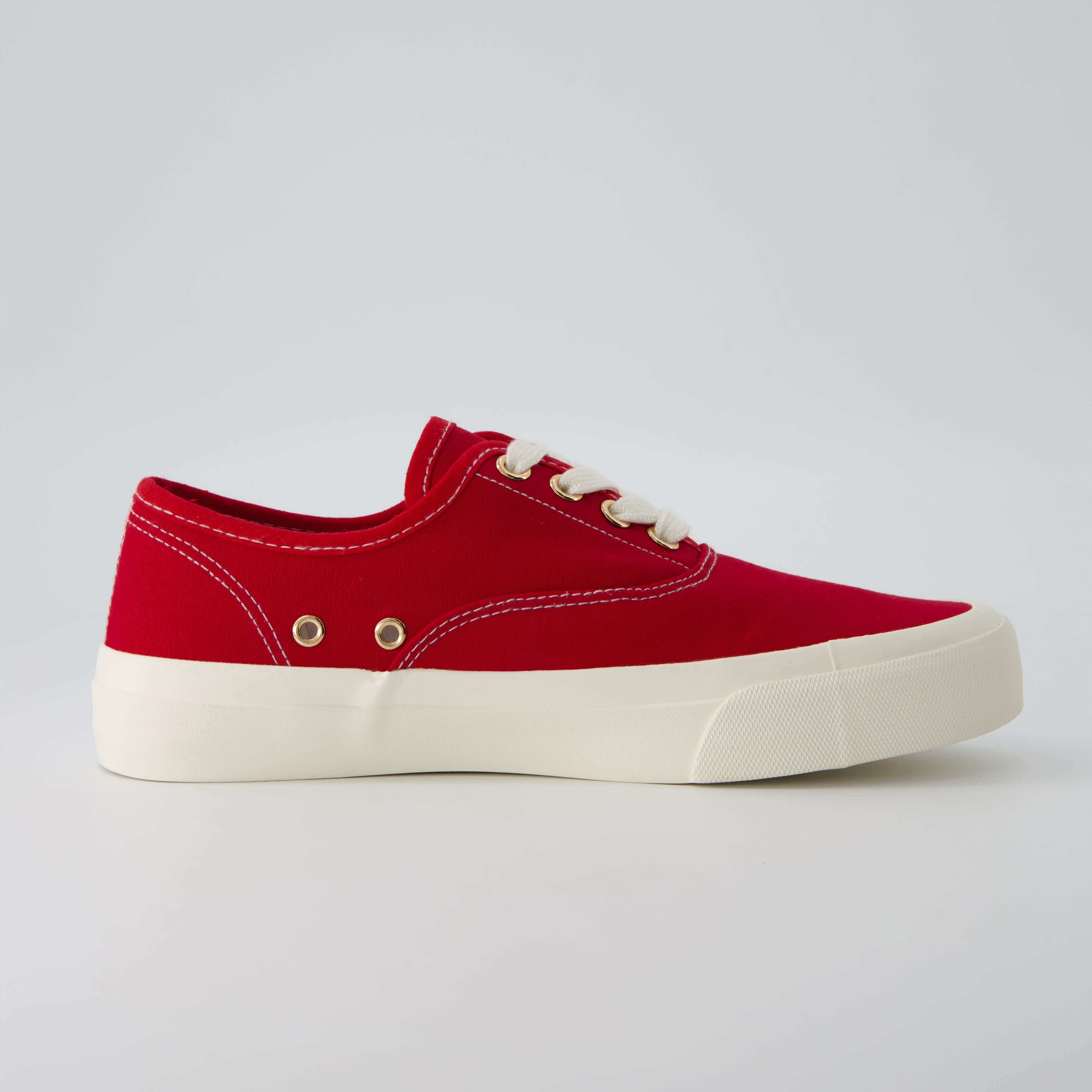 Freshman Canvas Lace-Up Sneaker Red