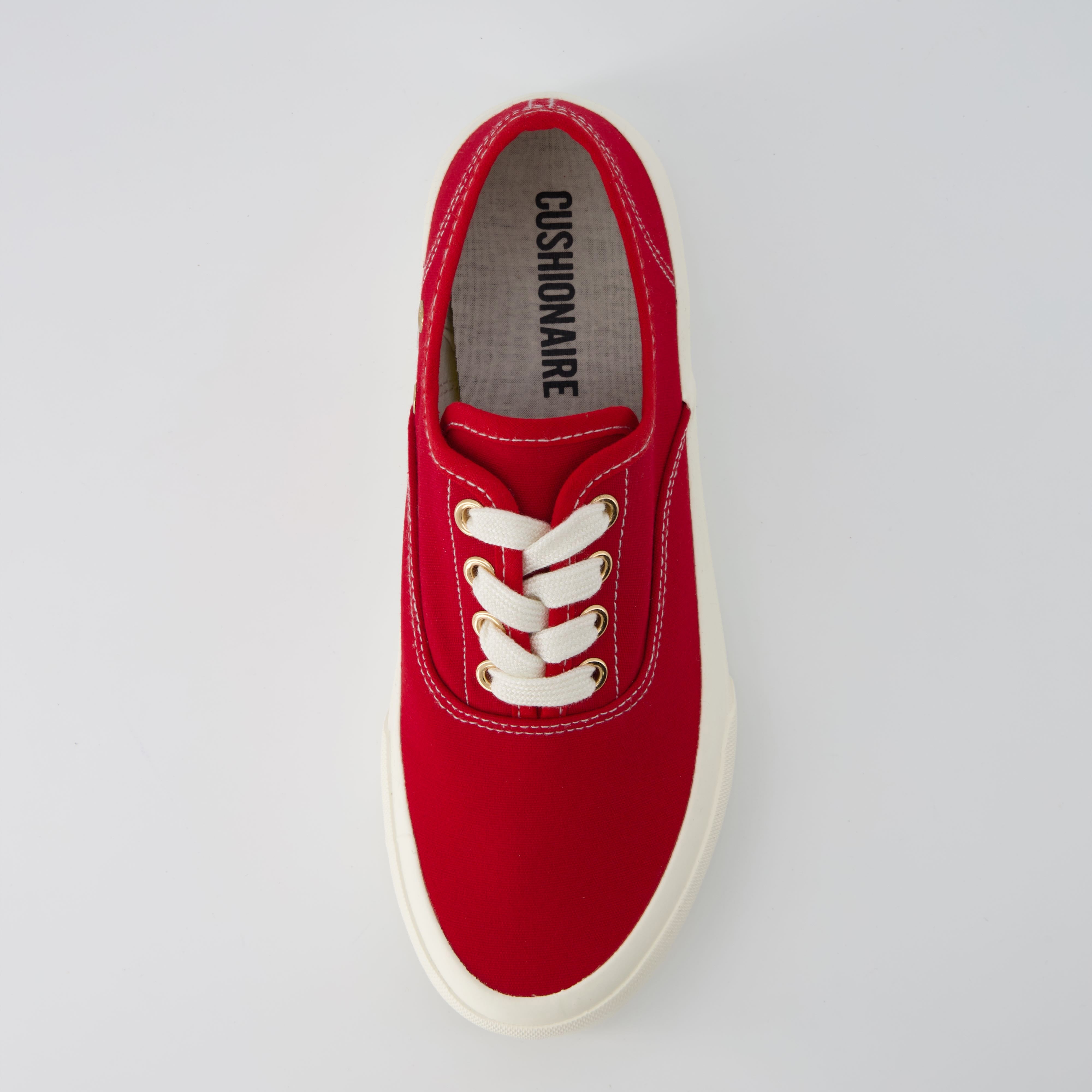 Freshman Canvas Lace-Up Sneaker Red