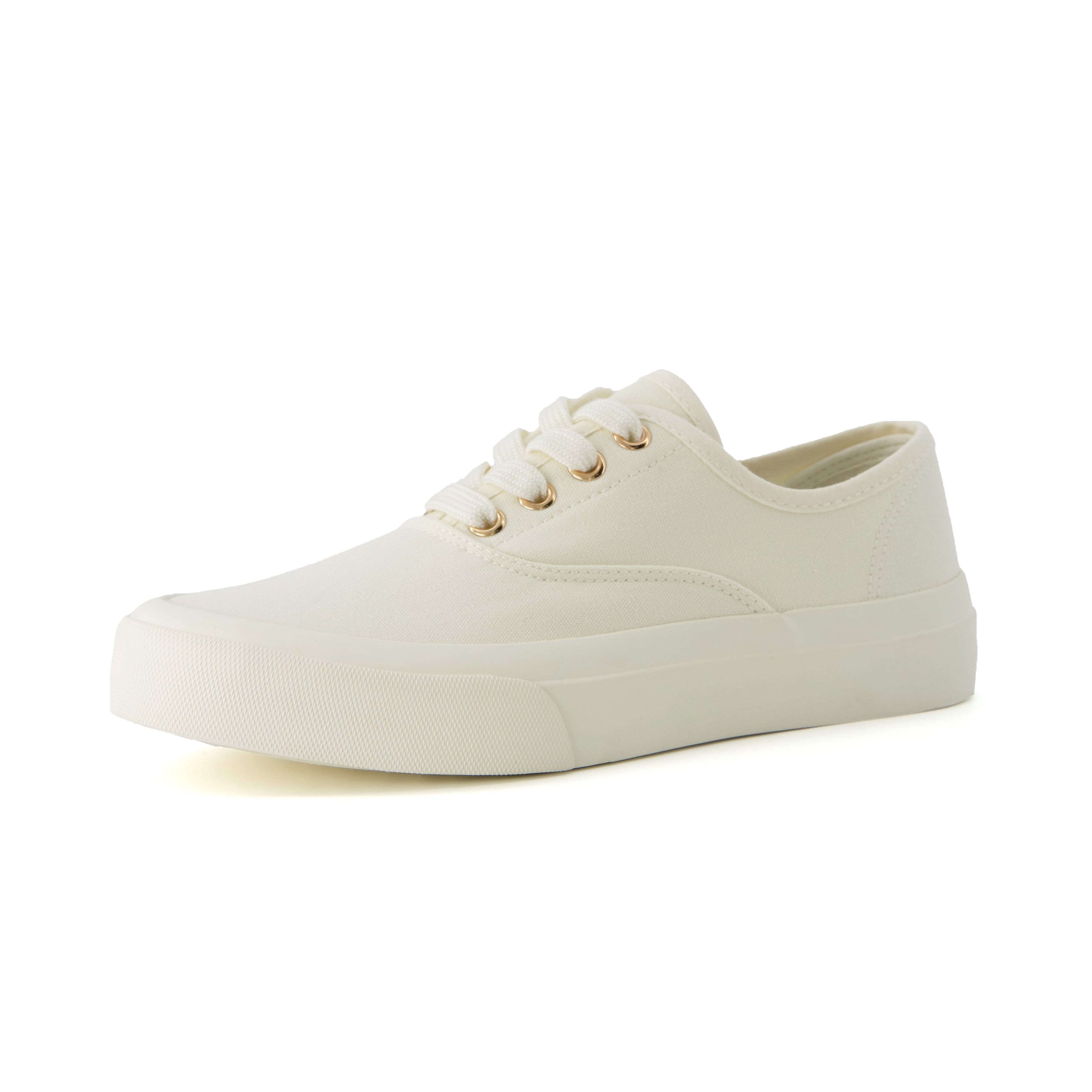 Freshman Canvas Lace-Up Sneaker White