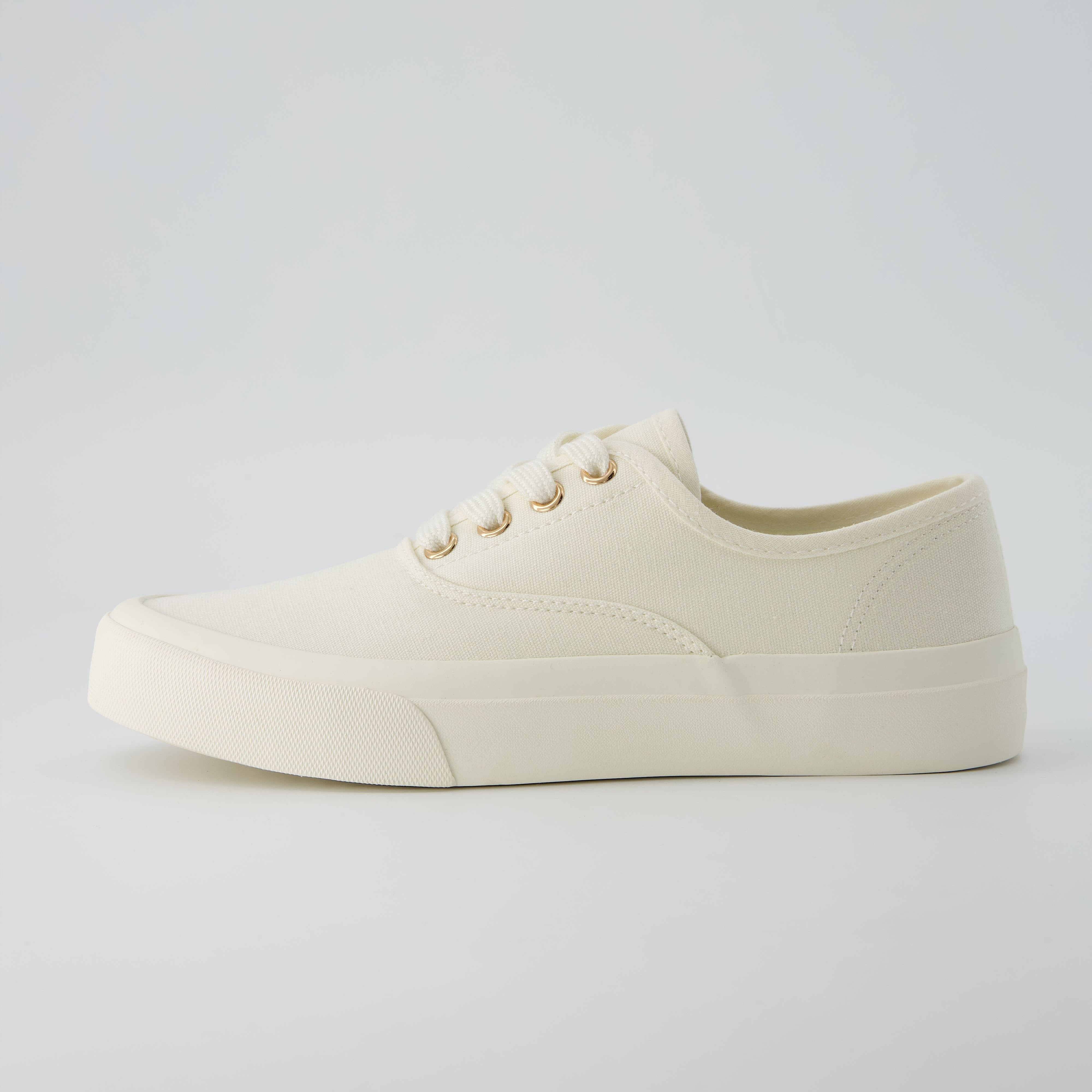 Freshman Canvas Lace-Up Sneaker White