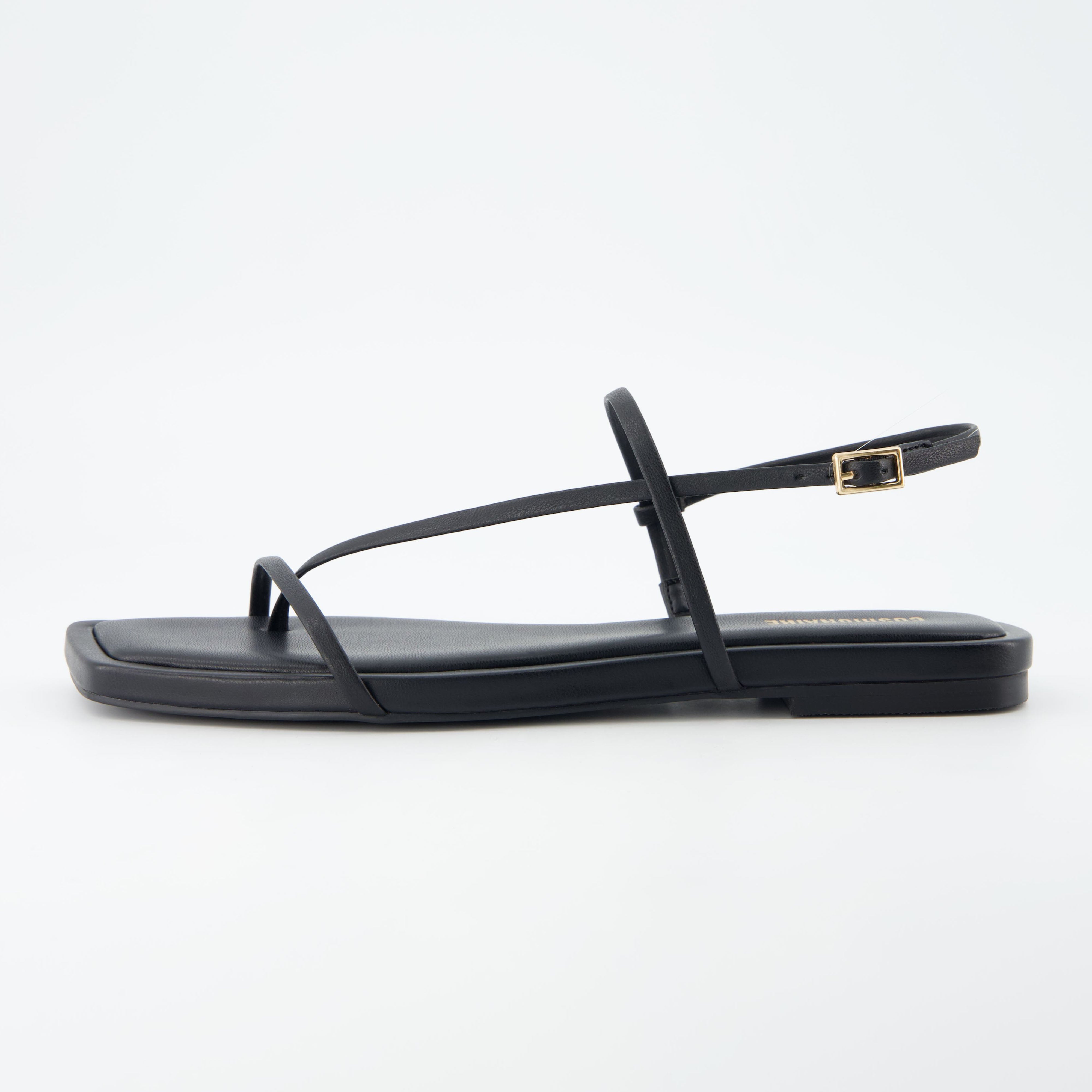 Glory Flat Sandal Black