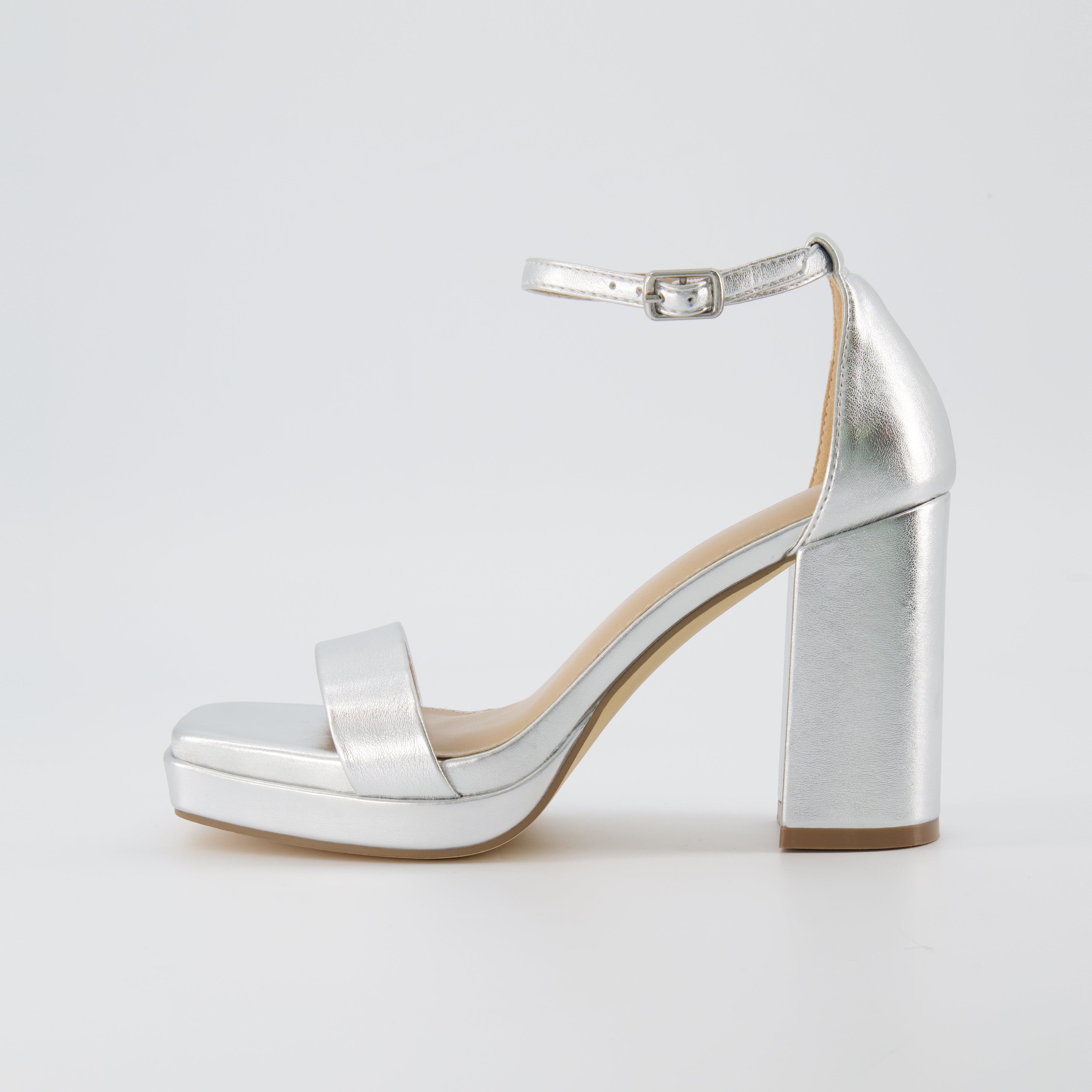 Chase & Chloe Carly-2 Women's Velvet Stacked Chunky Heel Strappy Platform  Sandal, Grey Velvet, 8.5 - Walmart.com