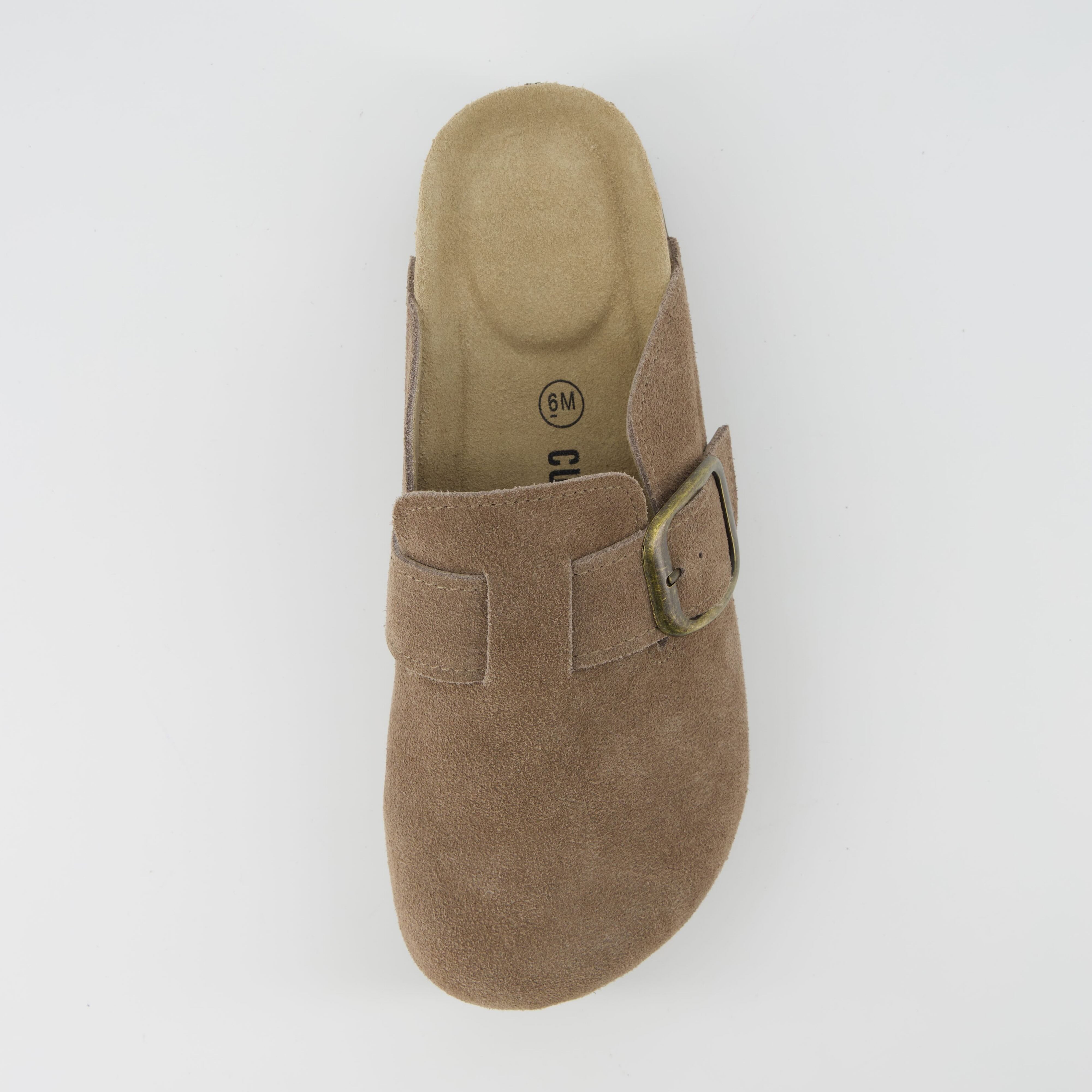 Granola 2 Suede Platform Clog Taupe