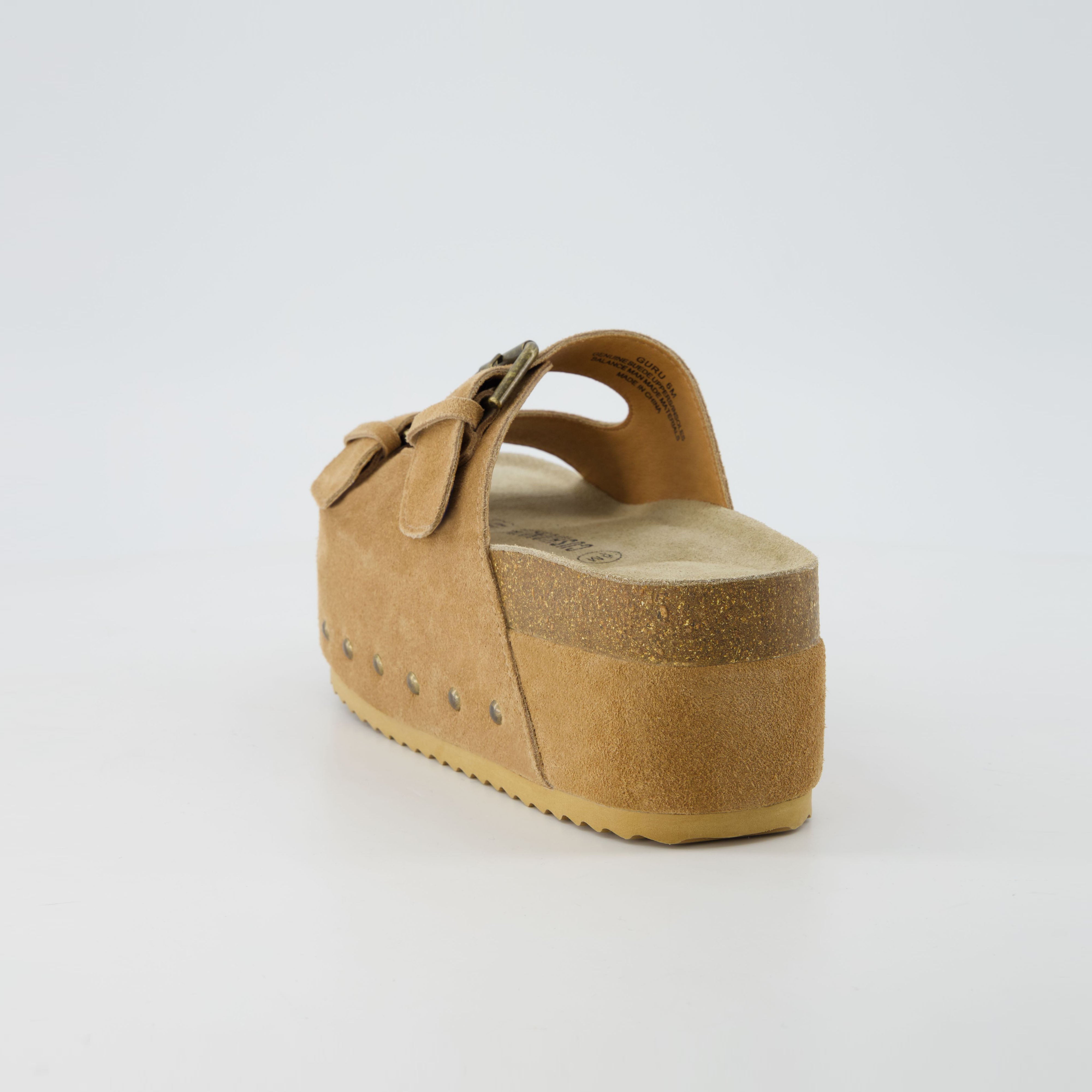 Guru Platform Cork Footbed Sandal