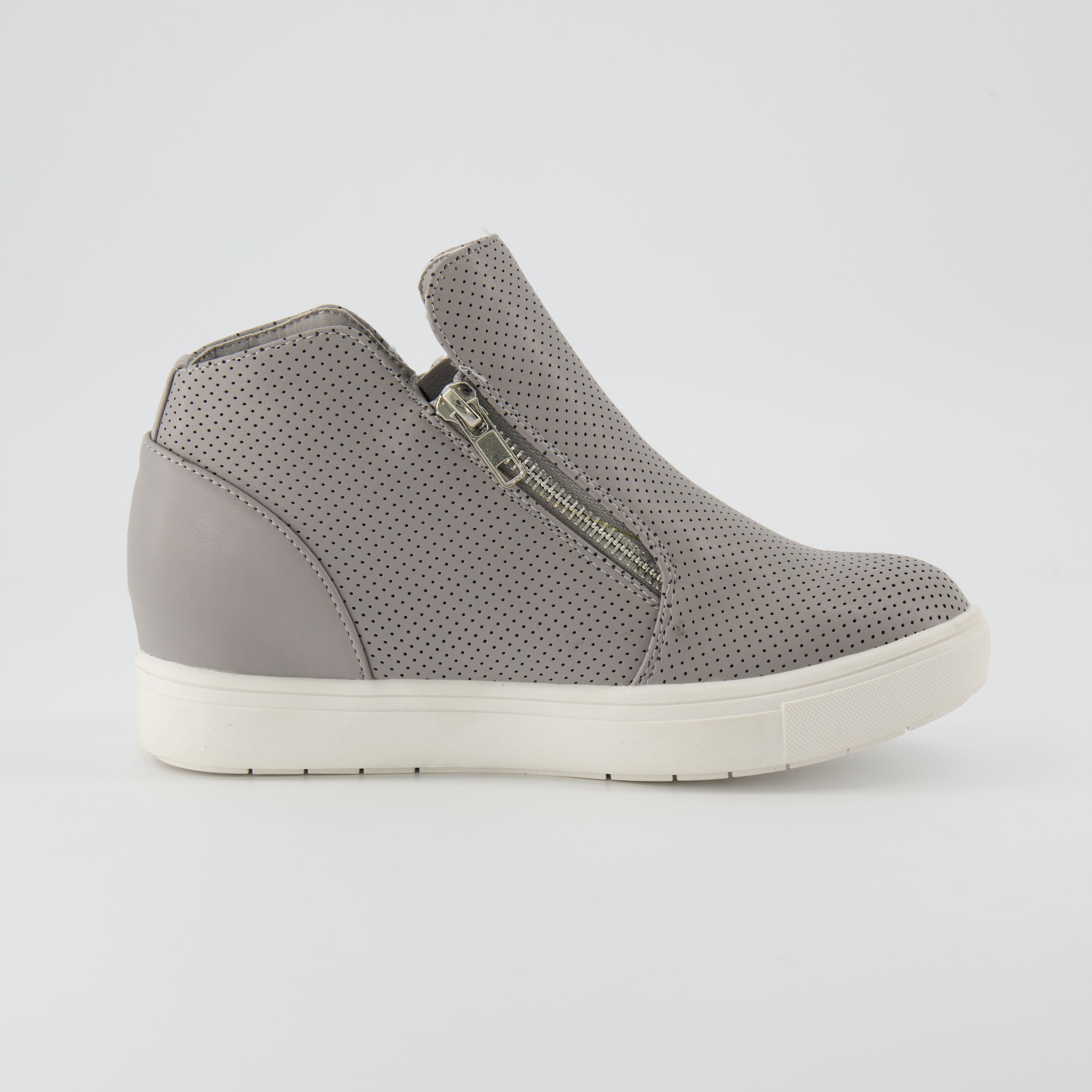 Grey hidden 2025 wedge sneakers