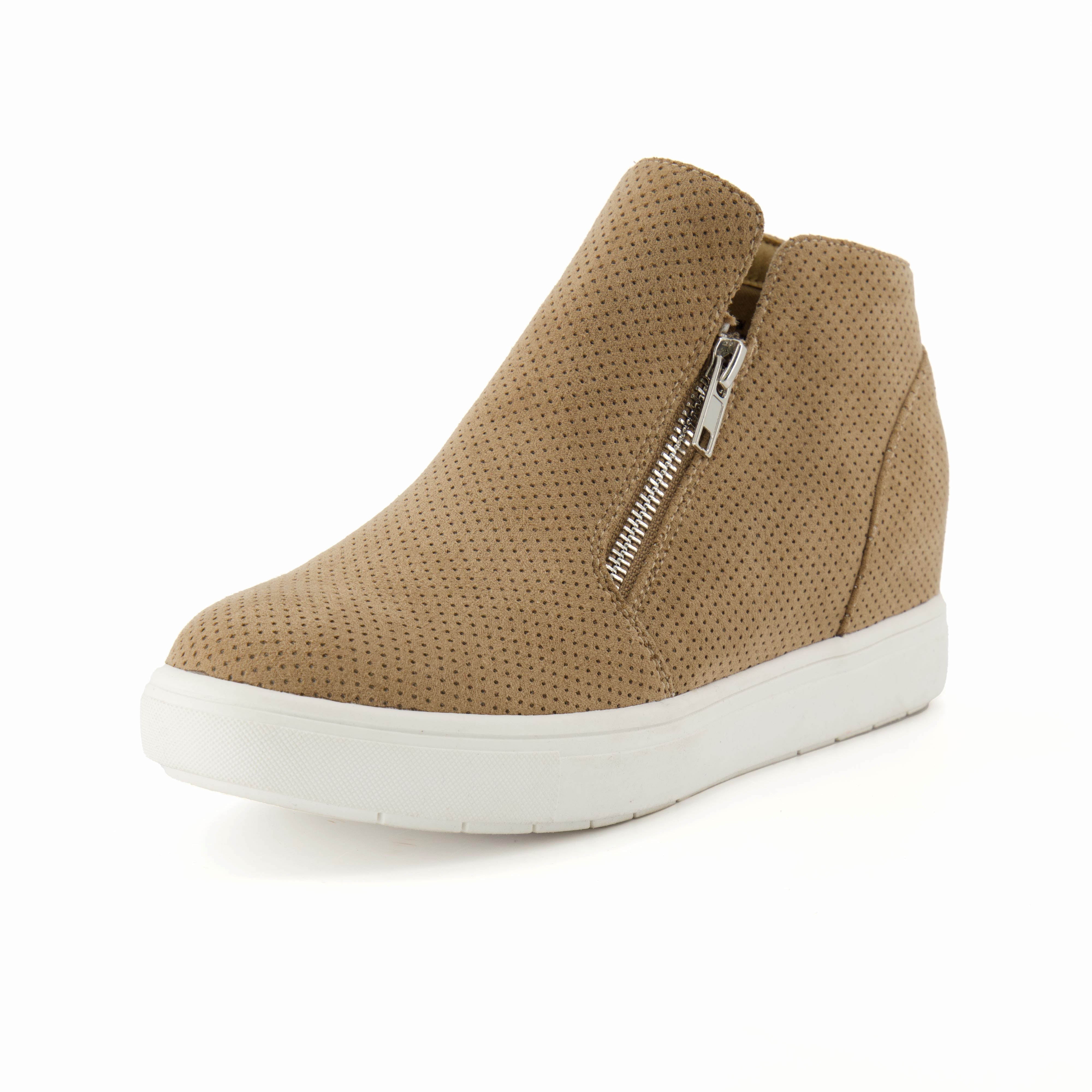 Wedge sneaker clearance taupe